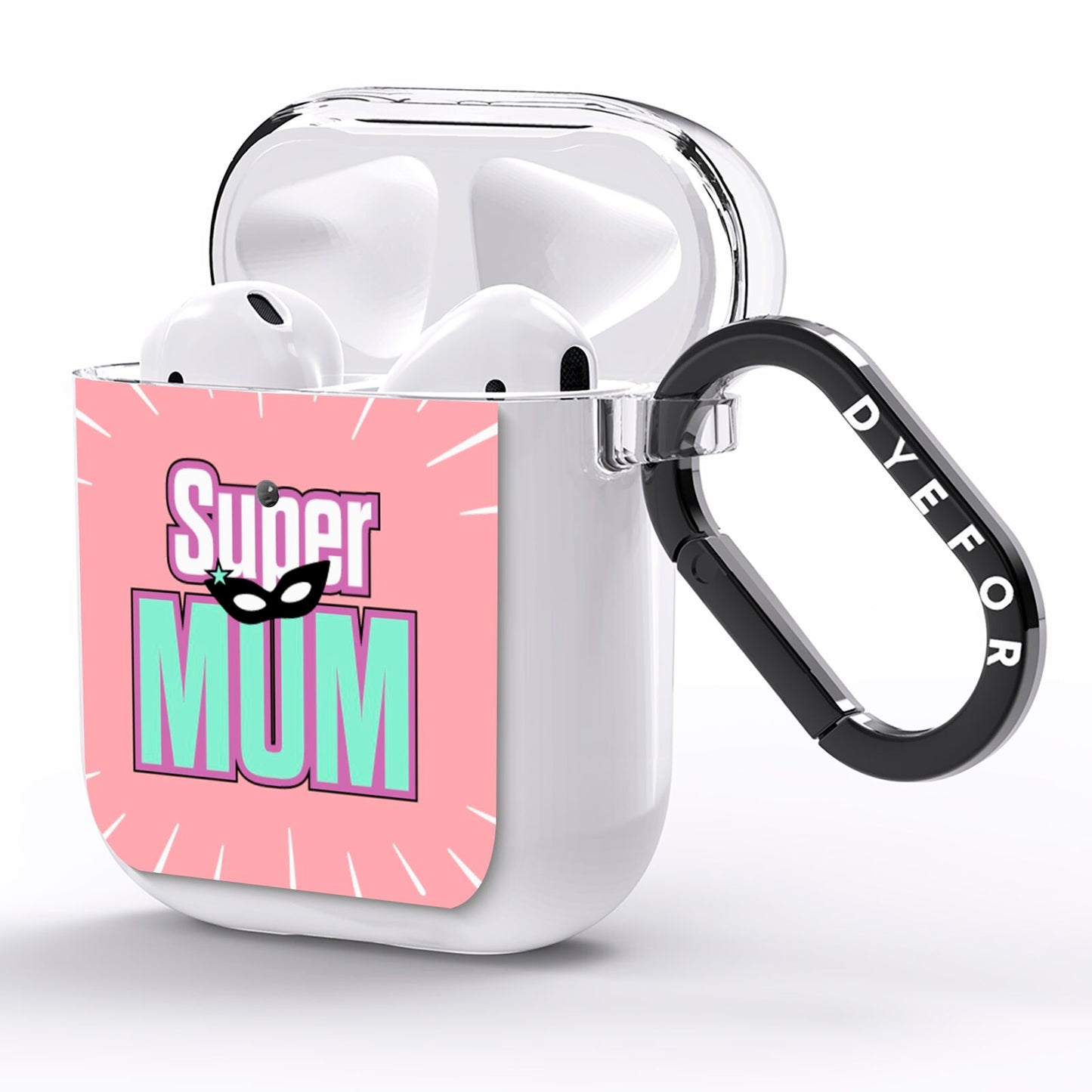 Super Mum Mothers Day AirPods Clear Case Side Image