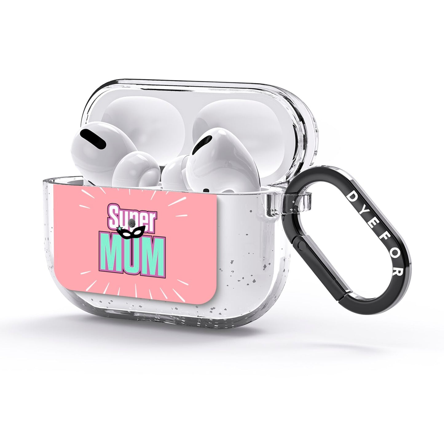 Super Mum Mothers Day AirPods Glitter Case 3rd Gen Side Image