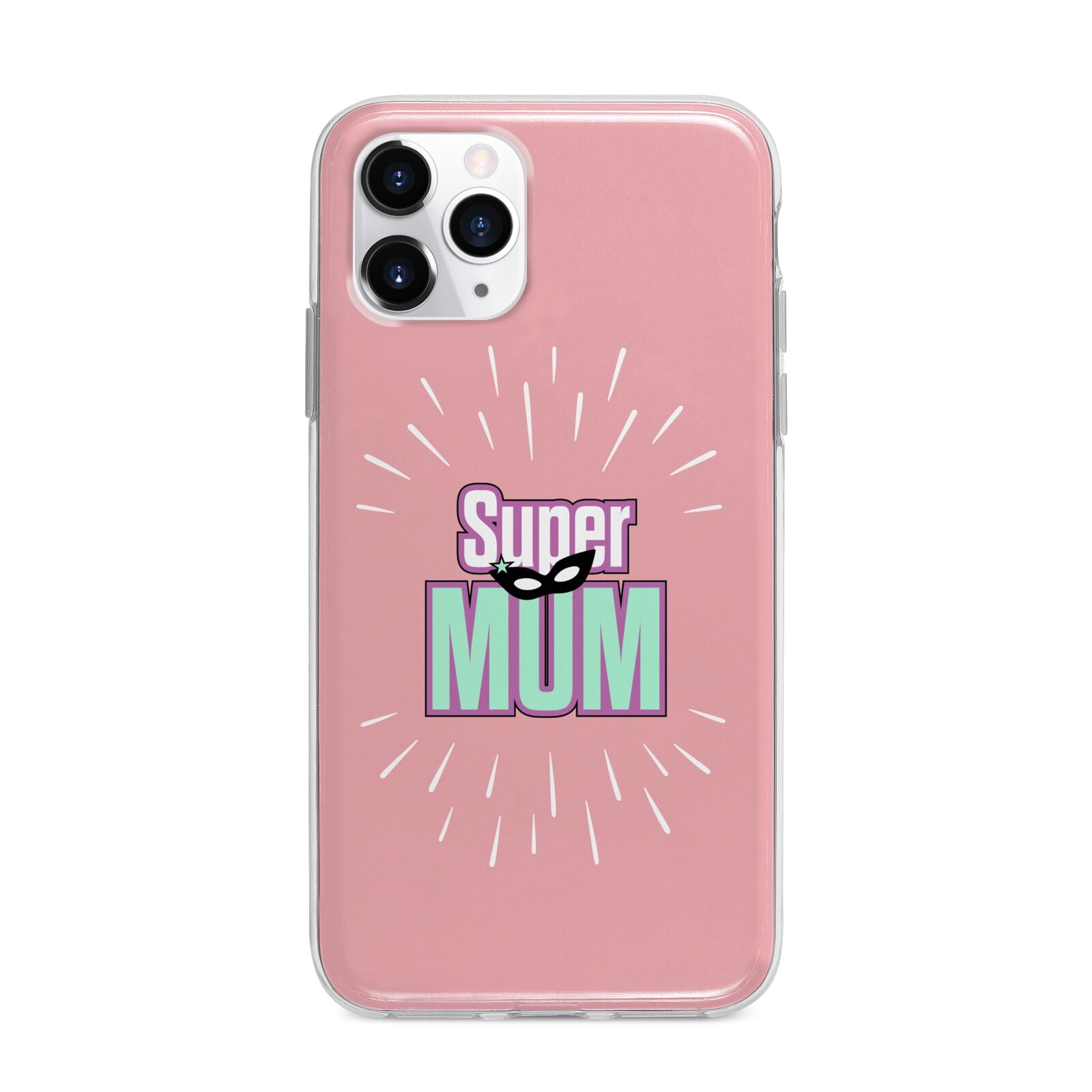 Super Mum Mothers Day Apple iPhone 11 Pro in Silver with Bumper Case