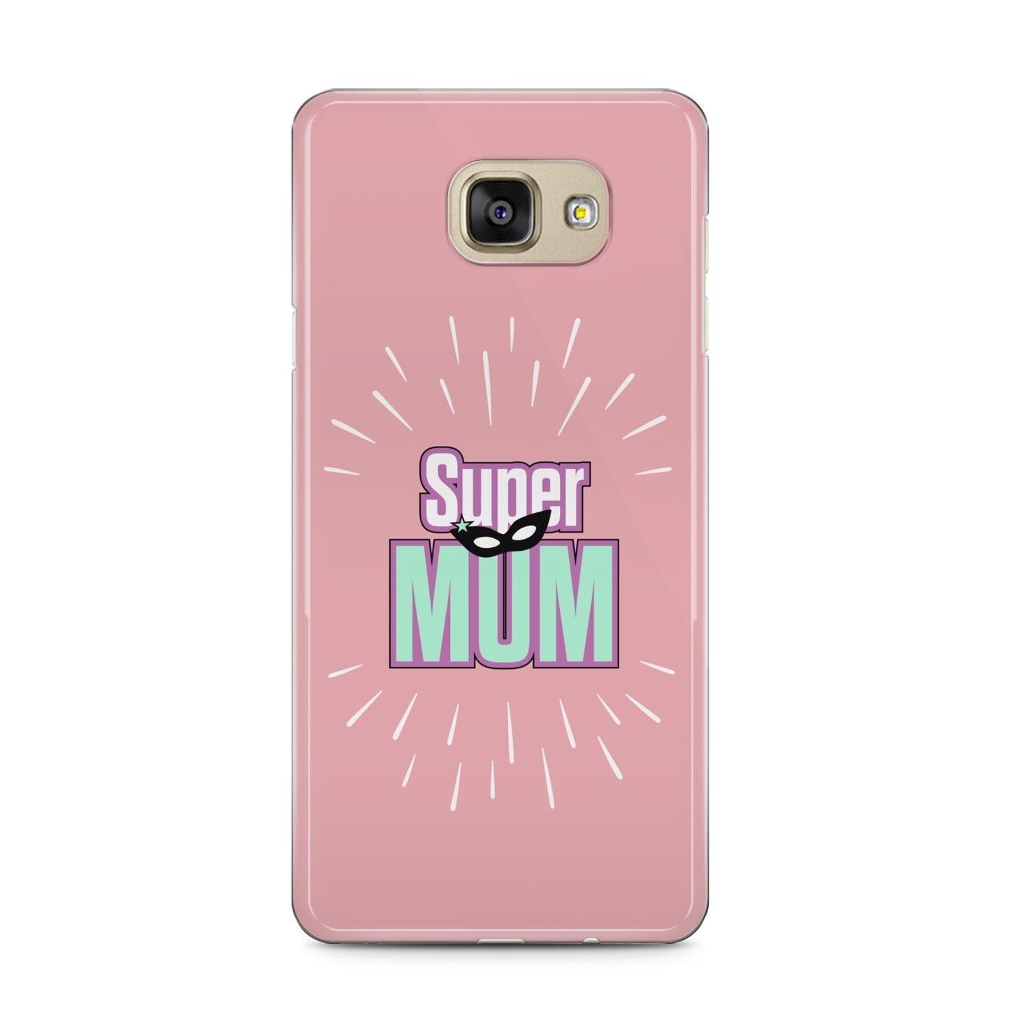 Super Mum Mothers Day Samsung Galaxy A5 2016 Case on gold phone