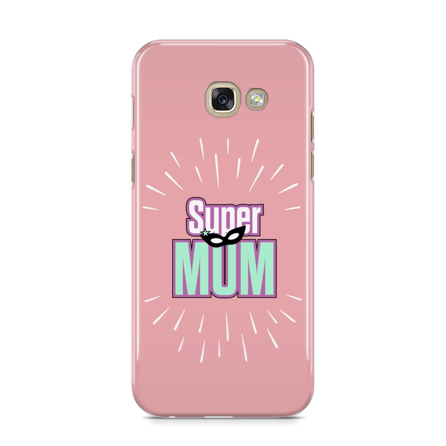 Super Mum Mothers Day Samsung Galaxy A5 2017 Case on gold phone