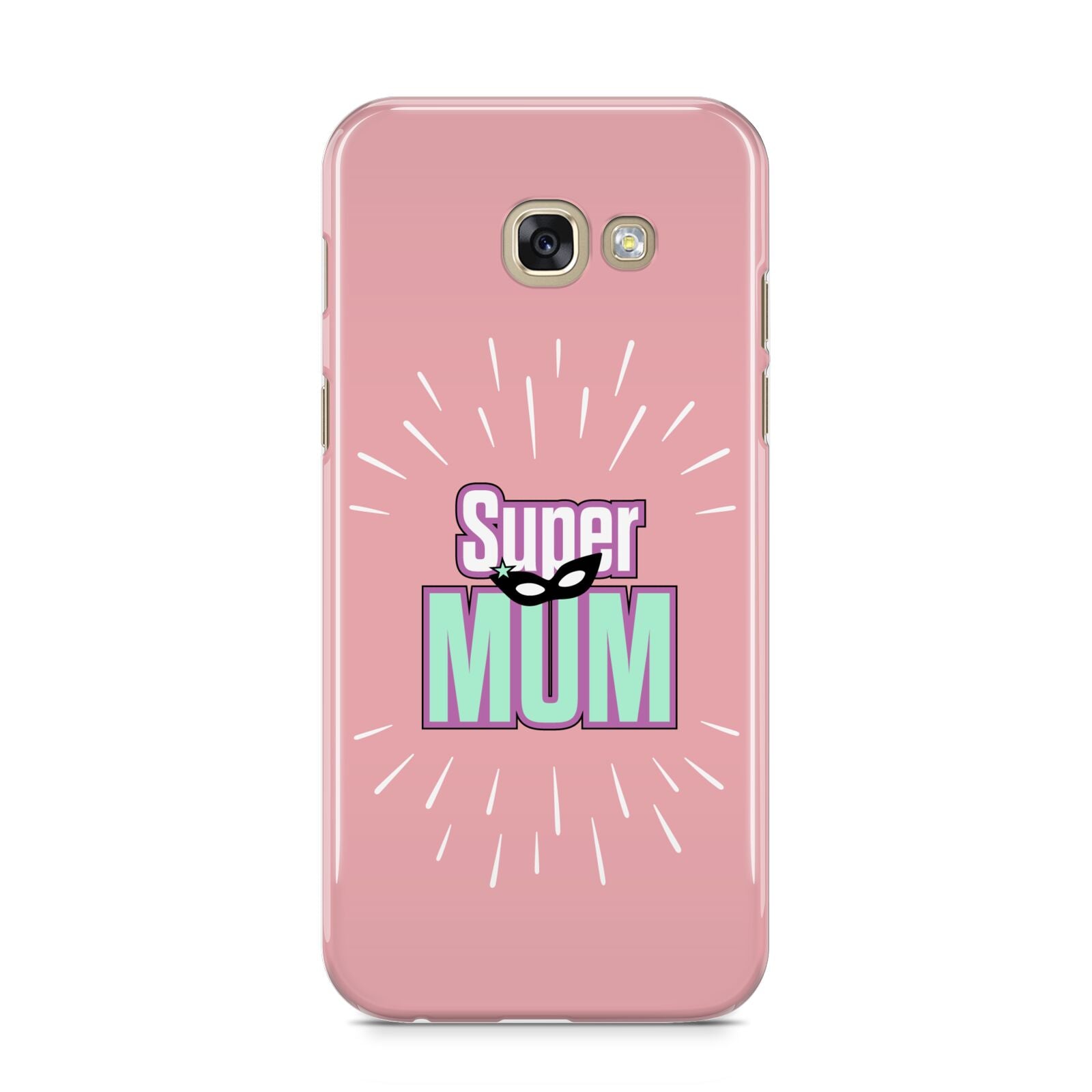 Super Mum Mothers Day Samsung Galaxy A5 2017 Case on gold phone