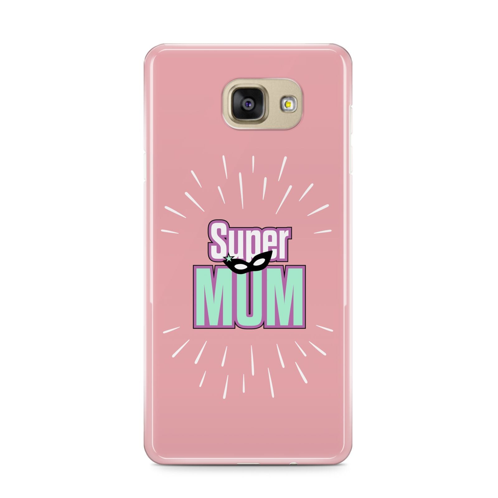 Super Mum Mothers Day Samsung Galaxy A9 2016 Case on gold phone