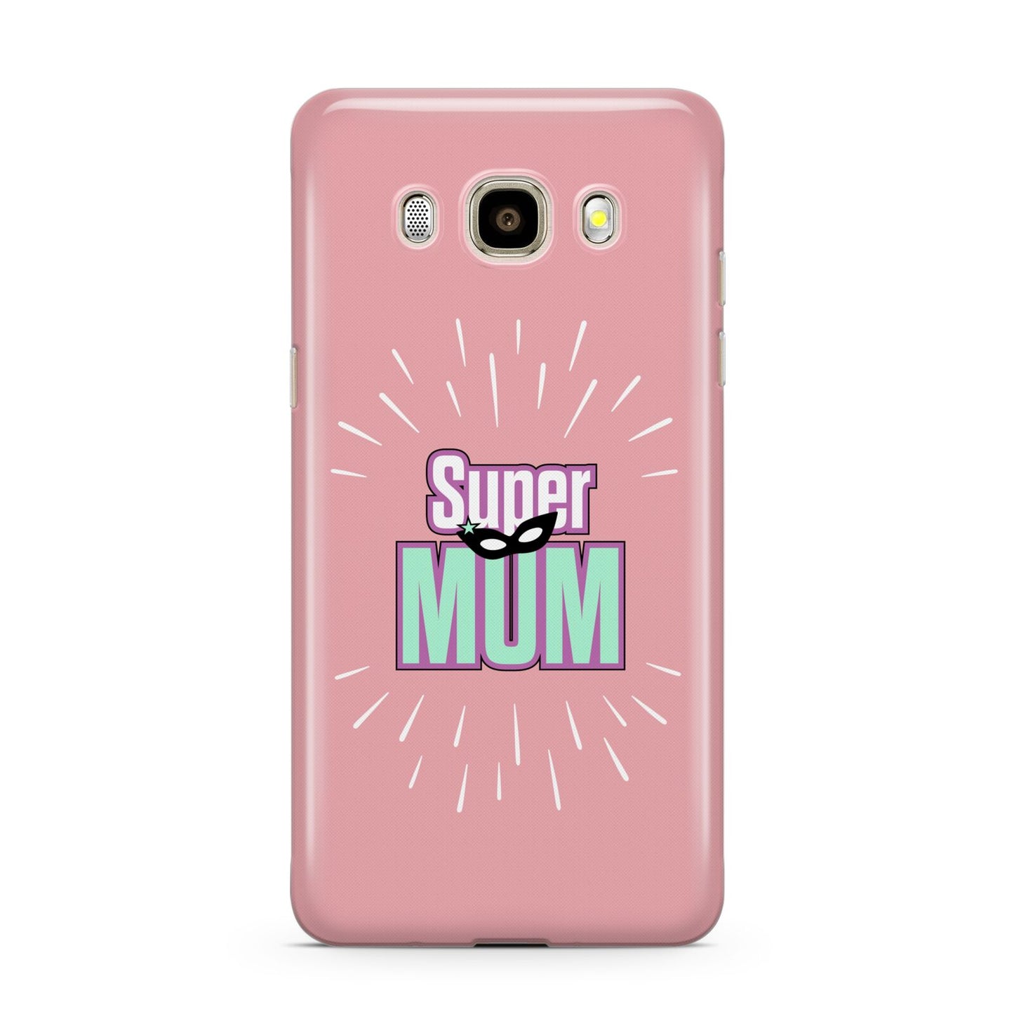 Super Mum Mothers Day Samsung Galaxy J7 2016 Case on gold phone