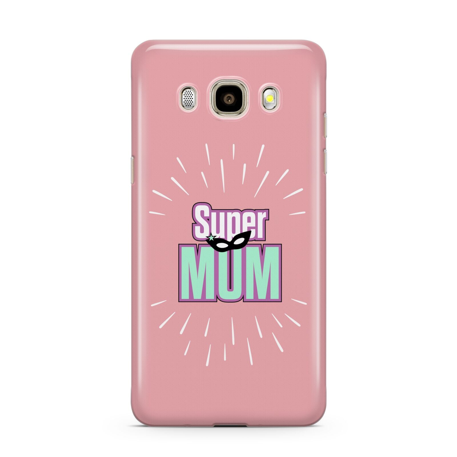 Super Mum Mothers Day Samsung Galaxy J7 2016 Case on gold phone