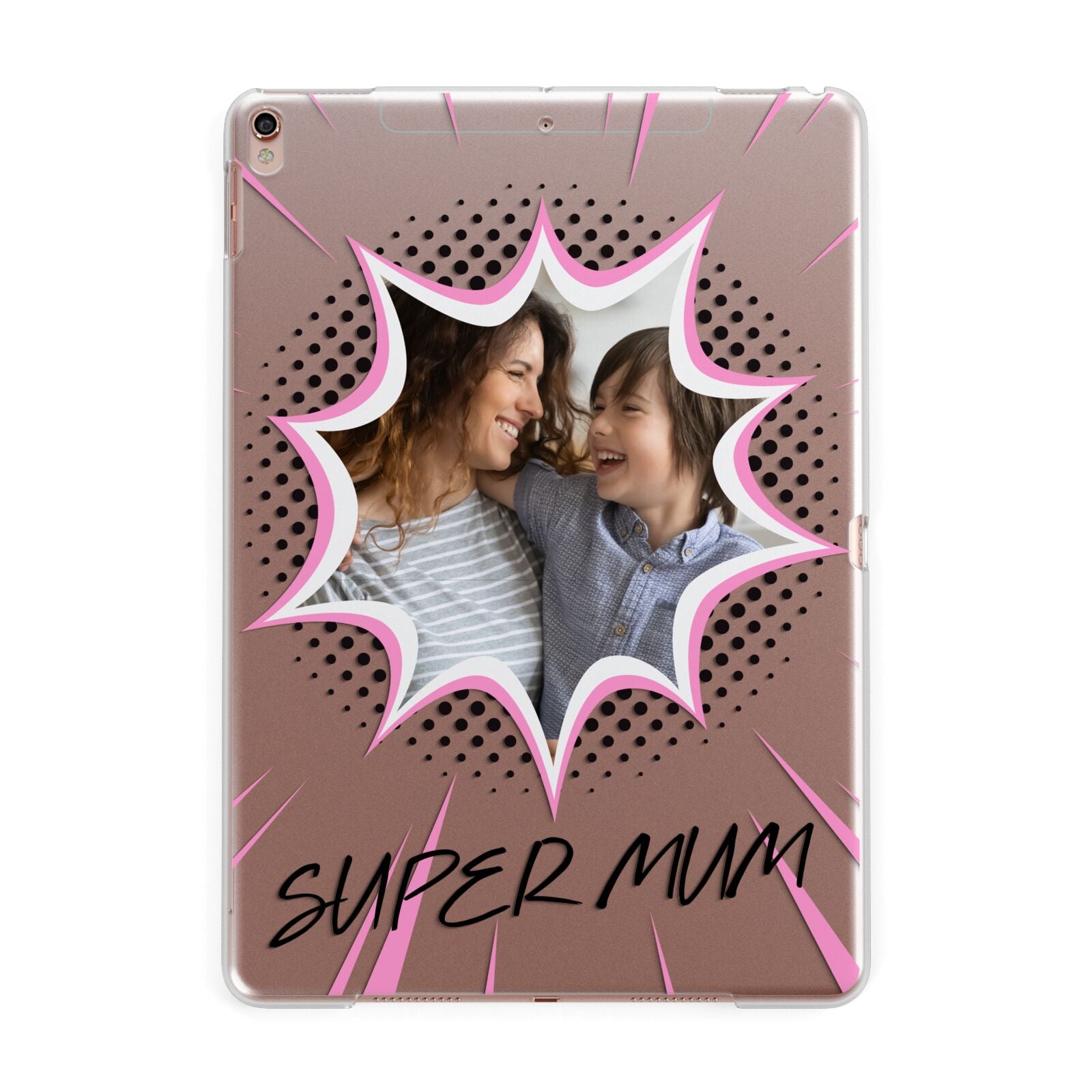 Super Mum Photo Apple iPad Rose Gold Case