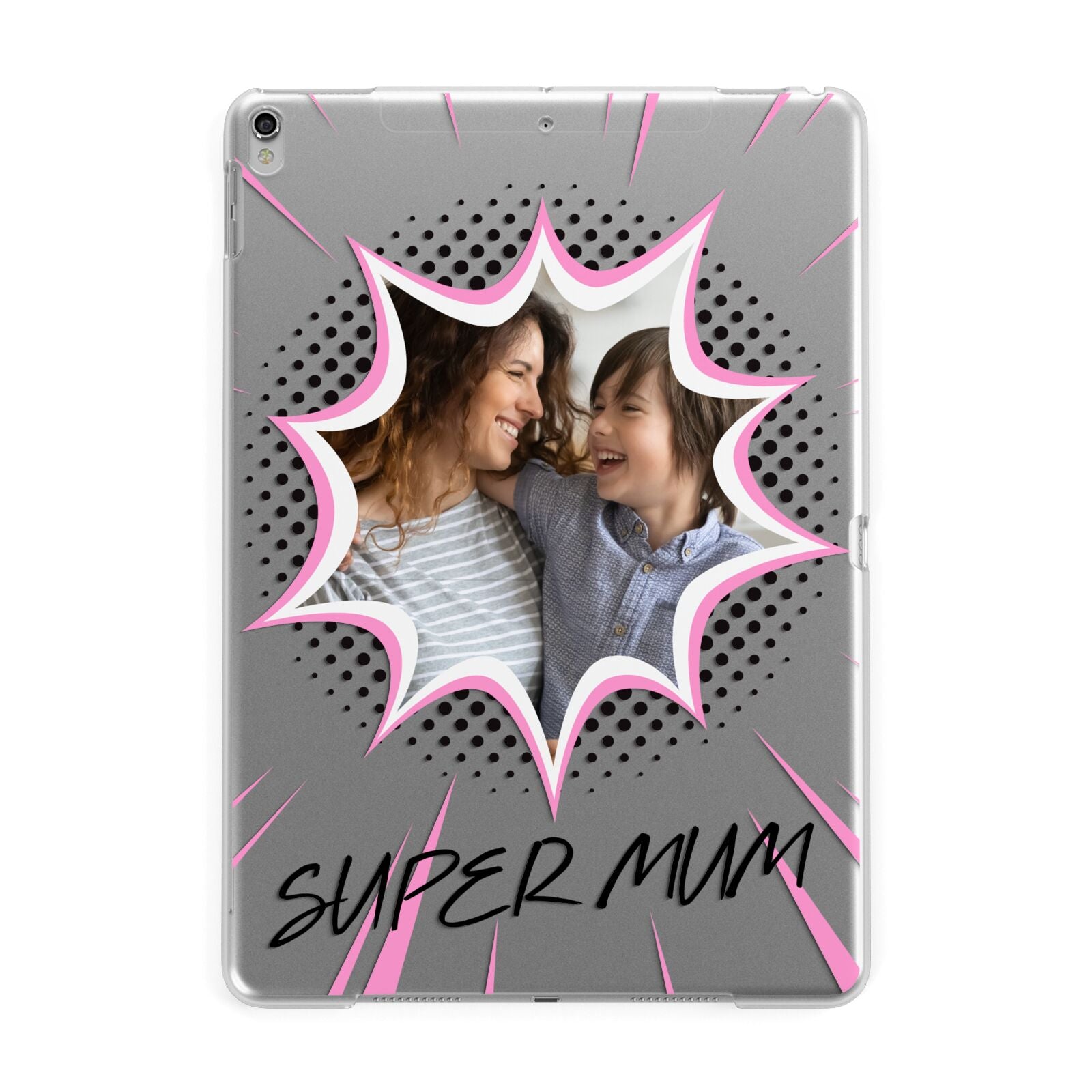 Super Mum Photo Apple iPad Silver Case