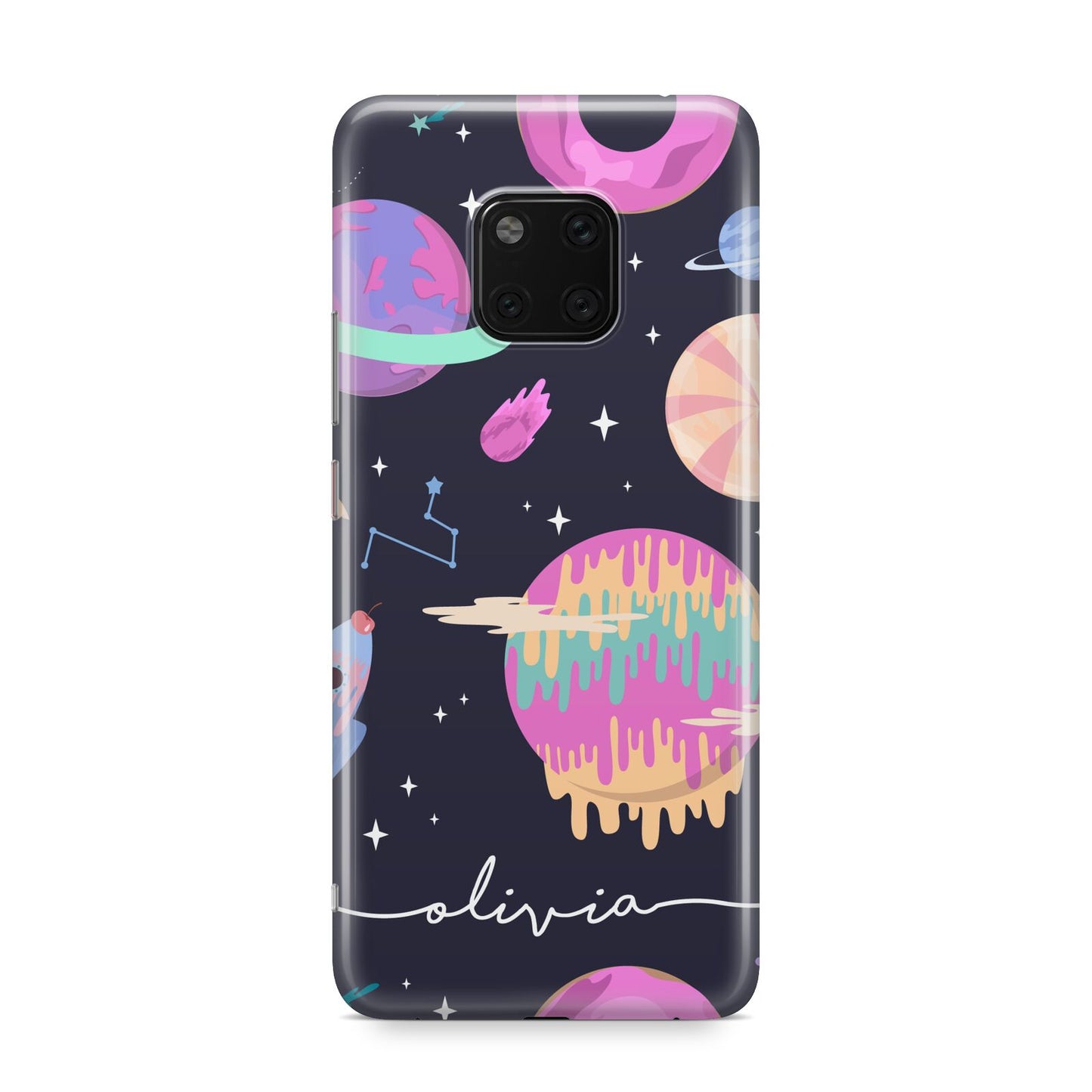 Super Sweet Galactic Custom Name Huawei Mate 20 Pro Phone Case