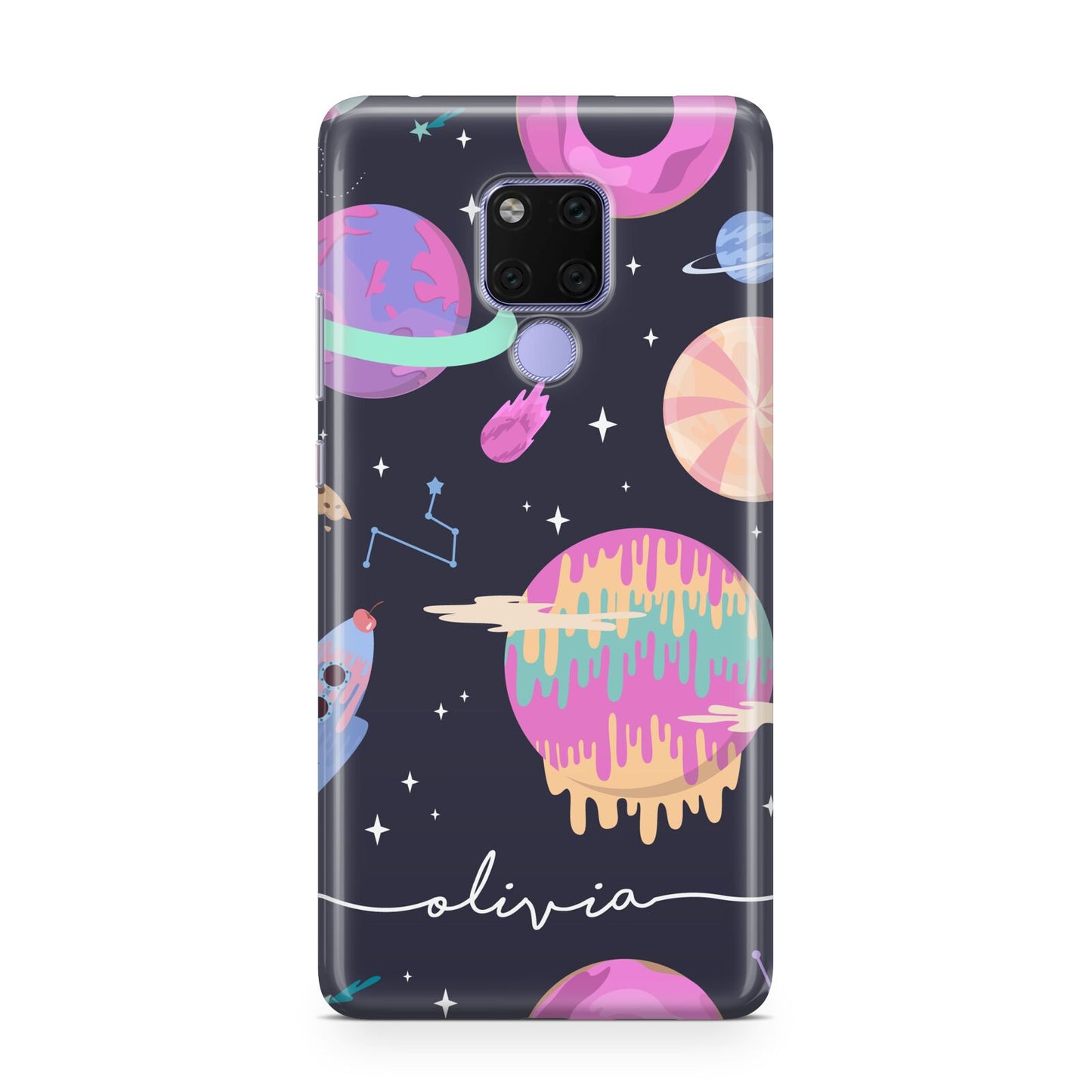 Super Sweet Galactic Custom Name Huawei Mate 20X Phone Case