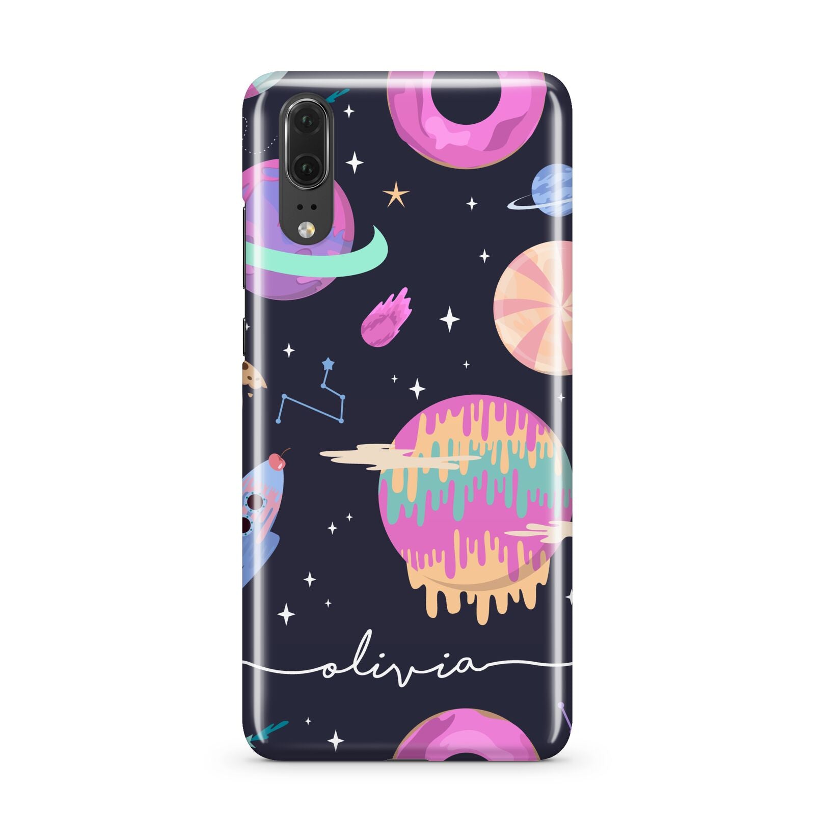 Super Sweet Galactic Custom Name Huawei P20 Phone Case