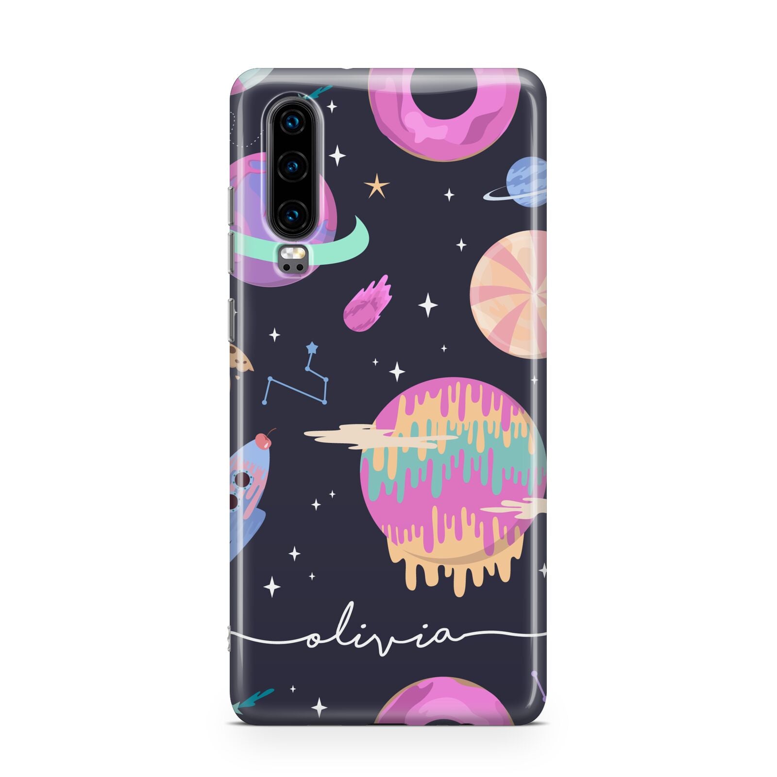 Super Sweet Galactic Custom Name Huawei P30 Phone Case