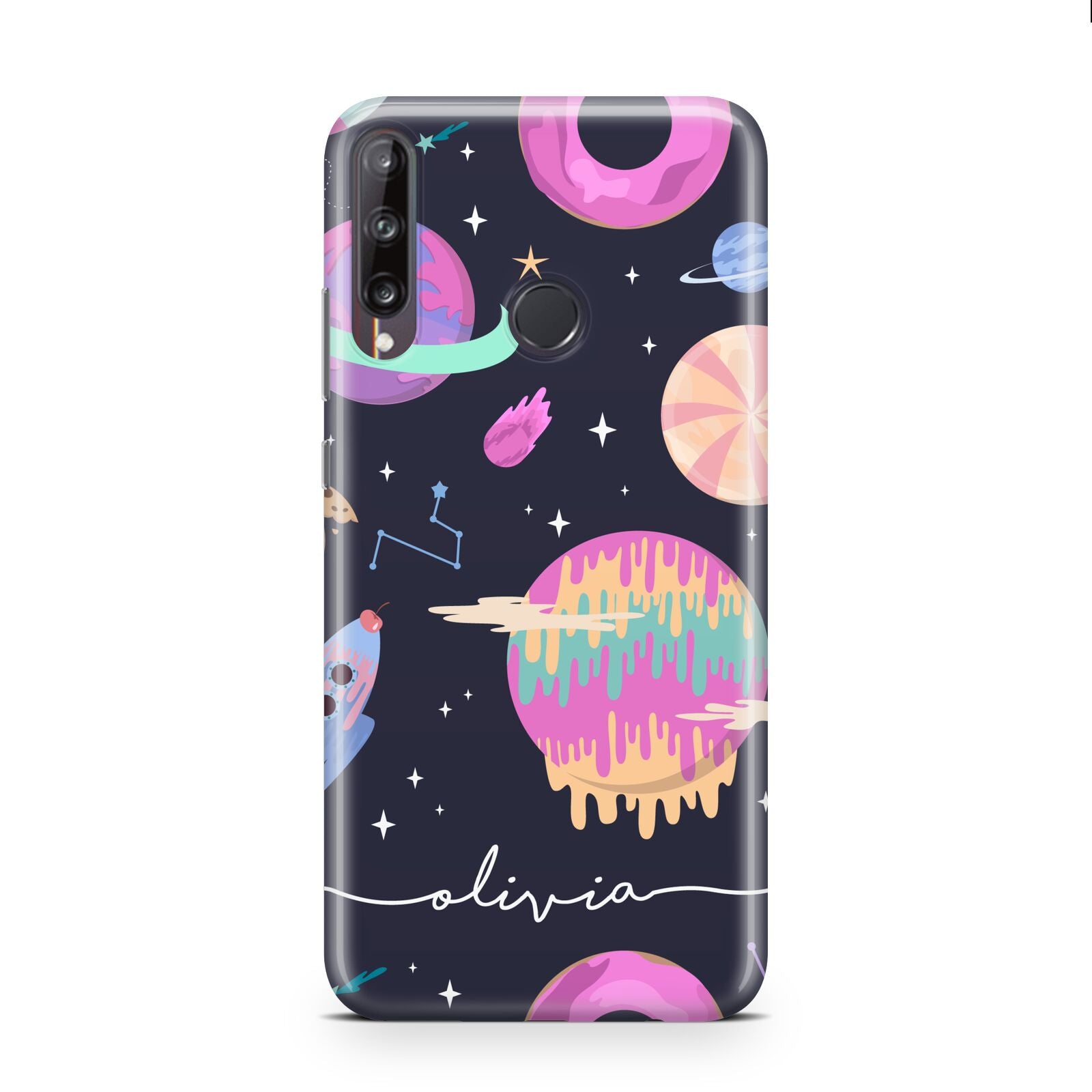 Super Sweet Galactic Custom Name Huawei P40 Lite E Phone Case