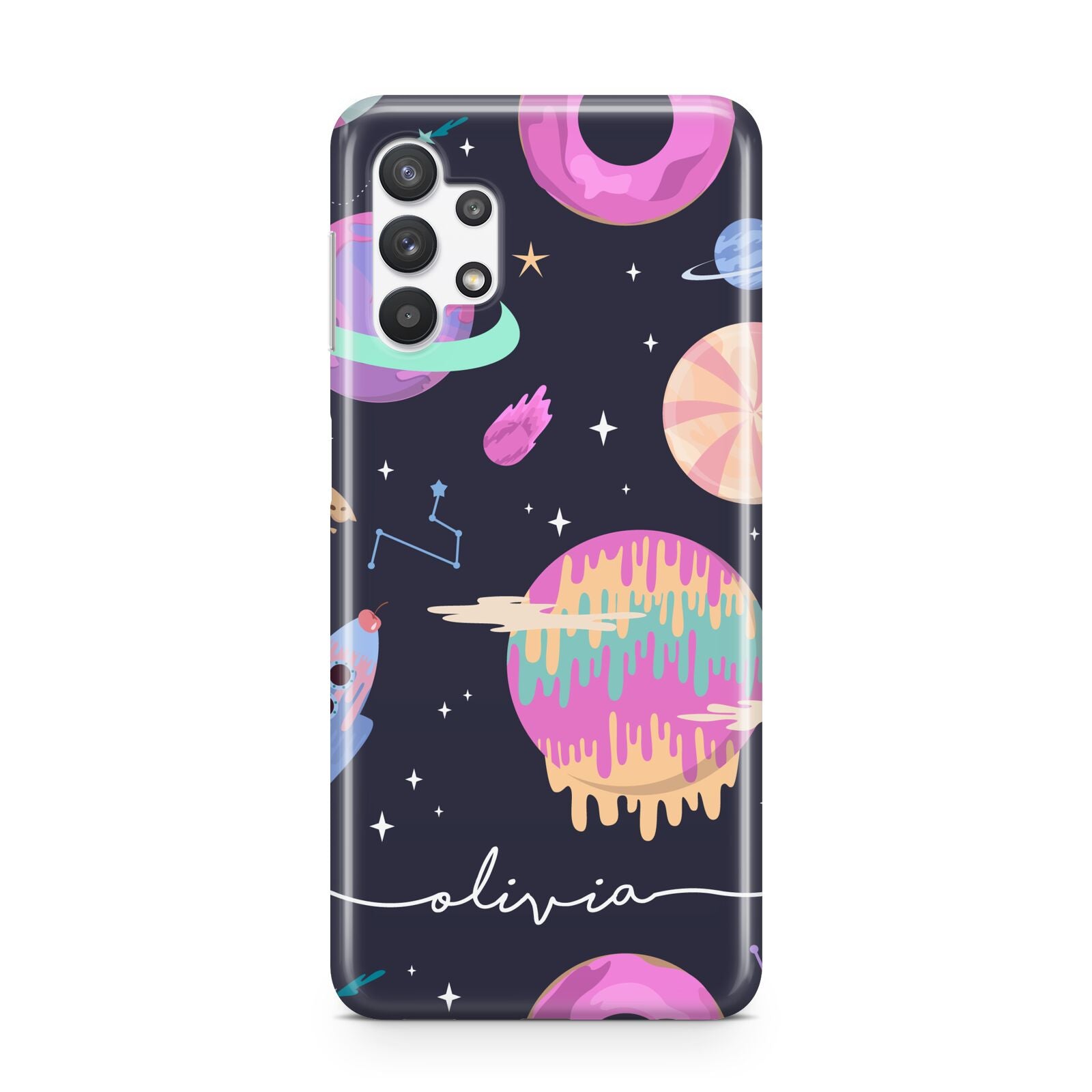 Super Sweet Galactic Custom Name Samsung A32 5G Case