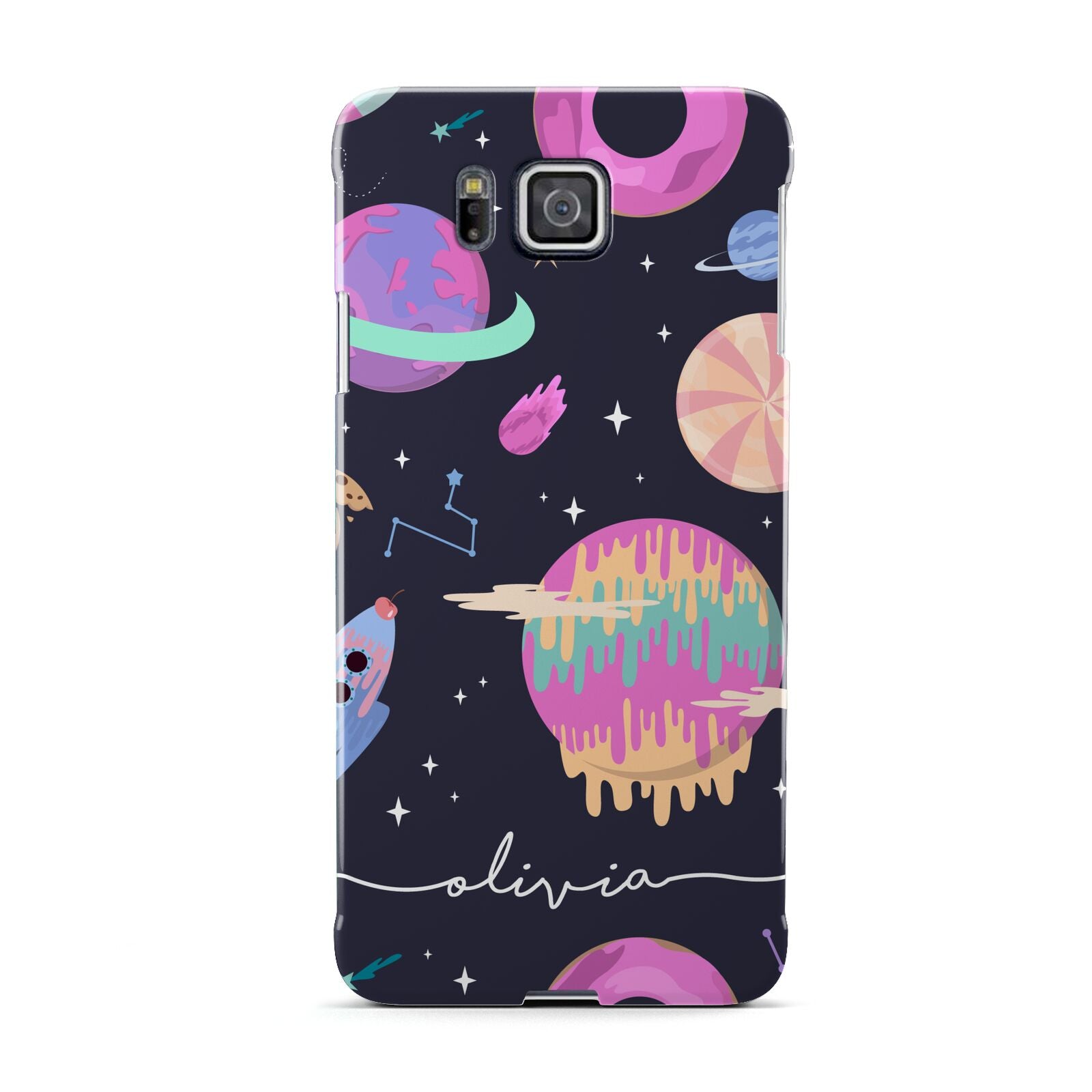 Super Sweet Galactic Custom Name Samsung Galaxy Alpha Case