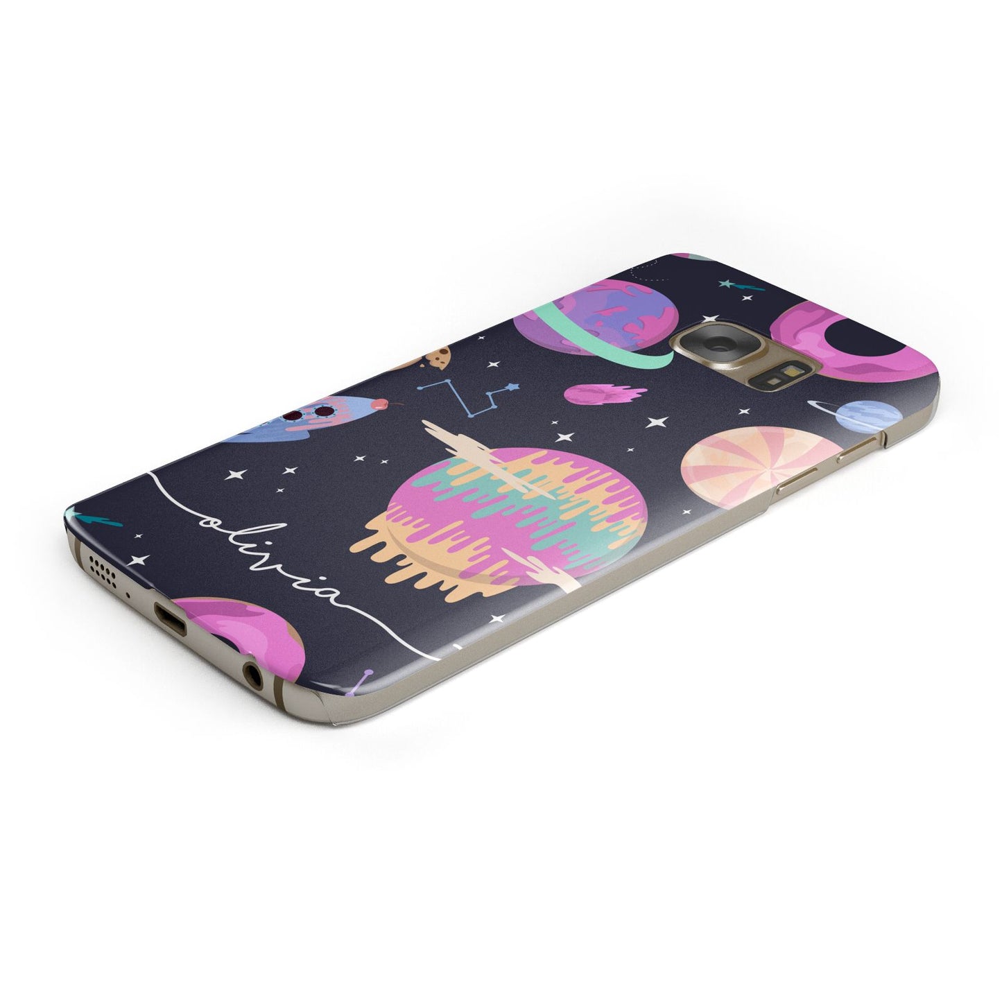 Super Sweet Galactic Custom Name Samsung Galaxy Case Bottom Cutout