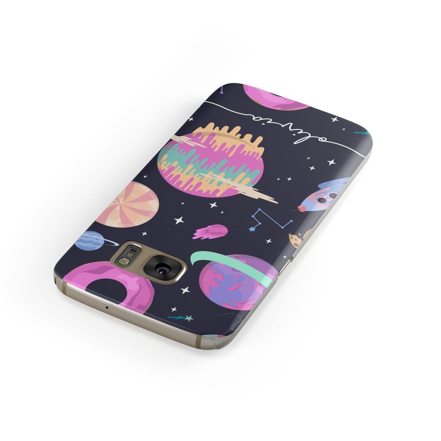 Super Sweet Galactic Custom Name Samsung Galaxy Case Front Close Up