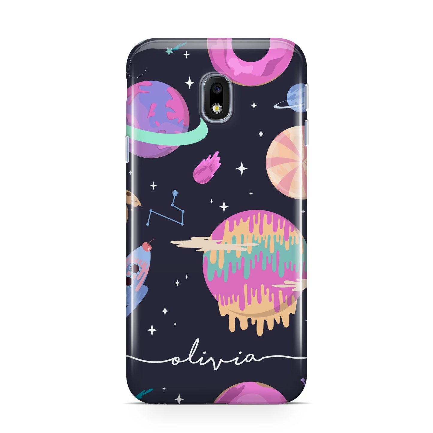 Super Sweet Galactic Custom Name Samsung Galaxy J3 2017 Case