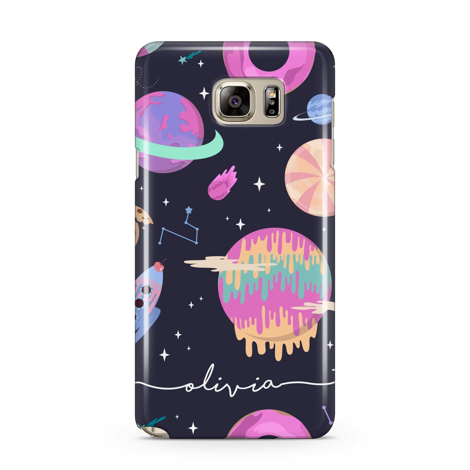 Super Sweet Galactic Custom Name Samsung Galaxy Note 5 Case