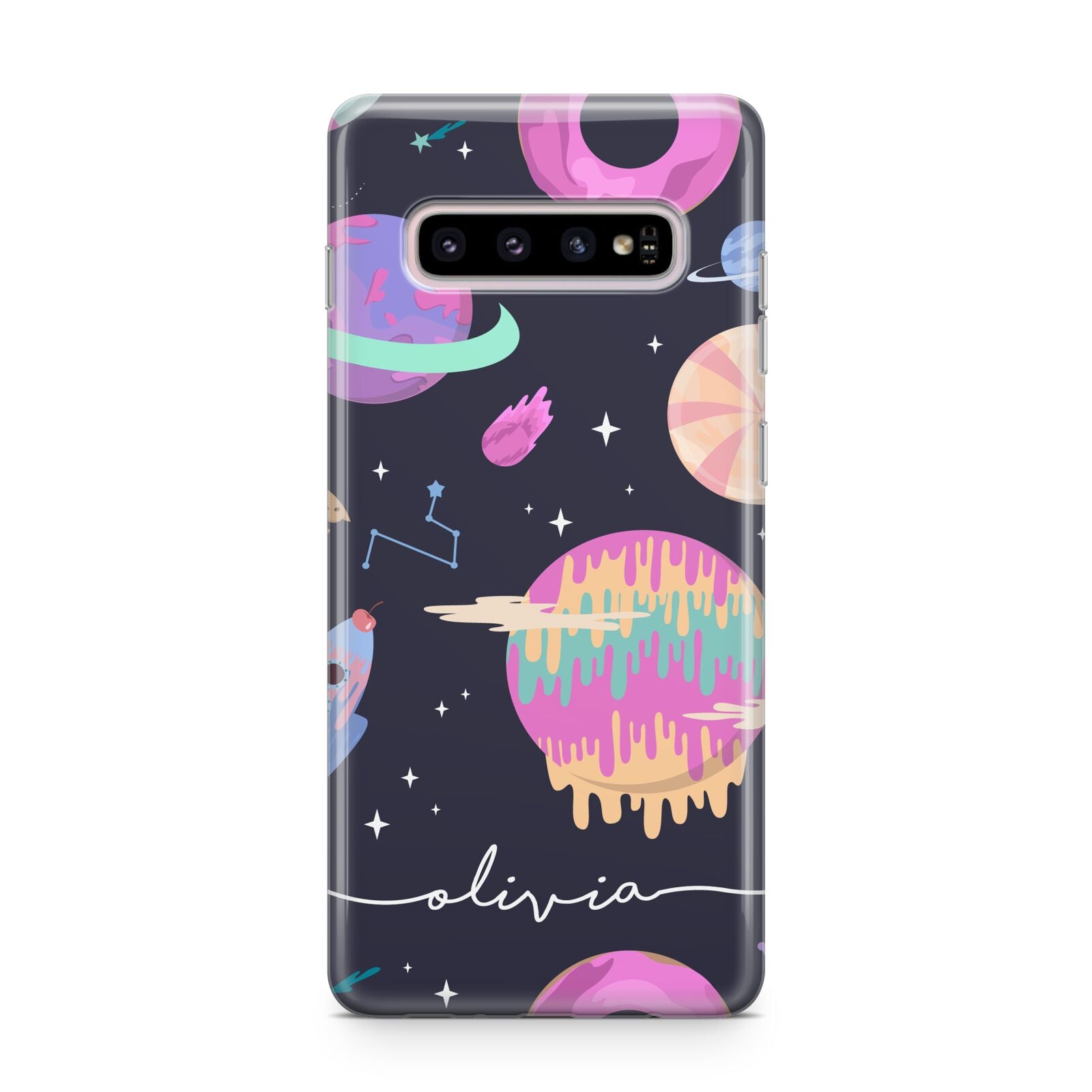 Super Sweet Galactic Custom Name Samsung Galaxy S10 Plus Case