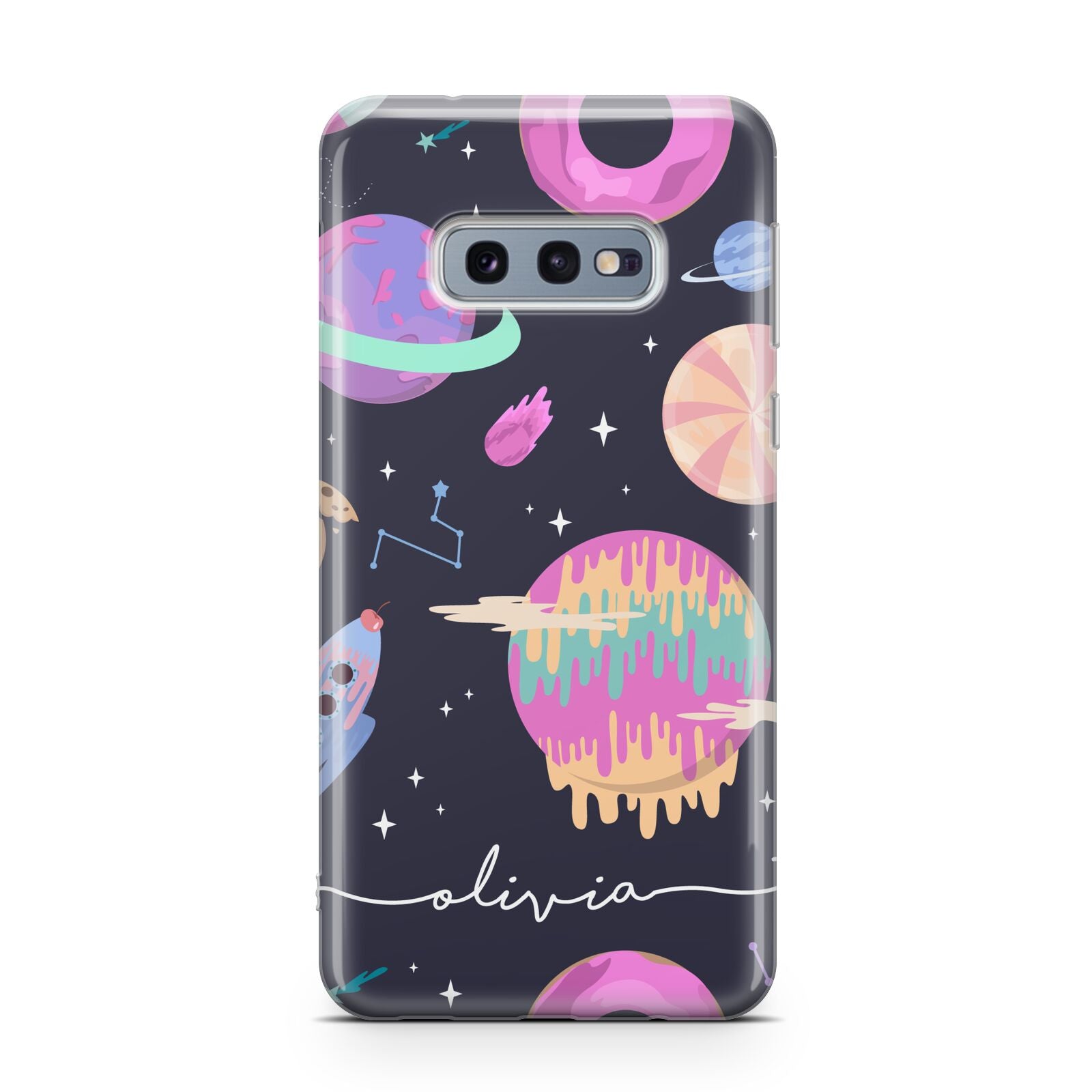 Super Sweet Galactic Custom Name Samsung Galaxy S10E Case