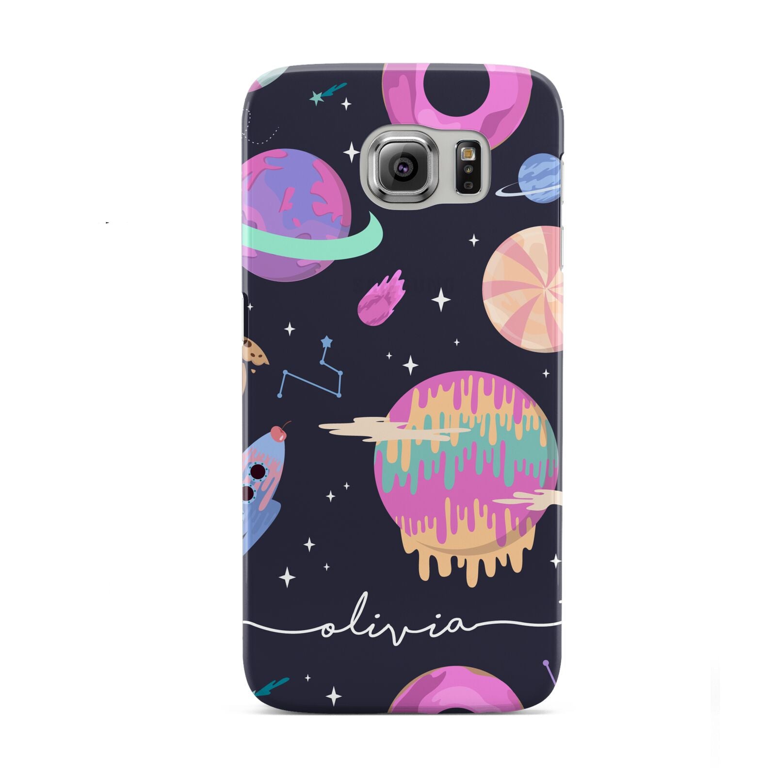 Super Sweet Galactic Custom Name Samsung Galaxy S6 Case