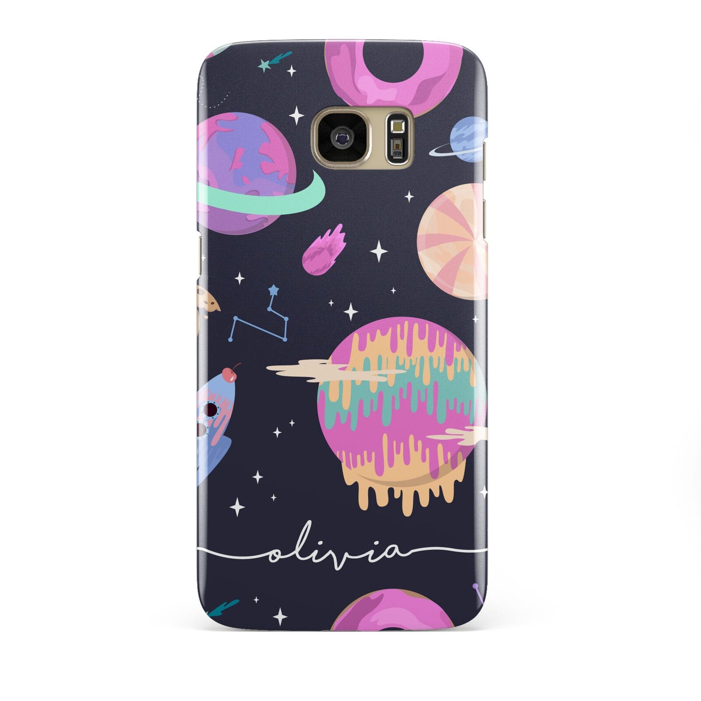 Super Sweet Galactic Custom Name Samsung Galaxy S7 Edge Case