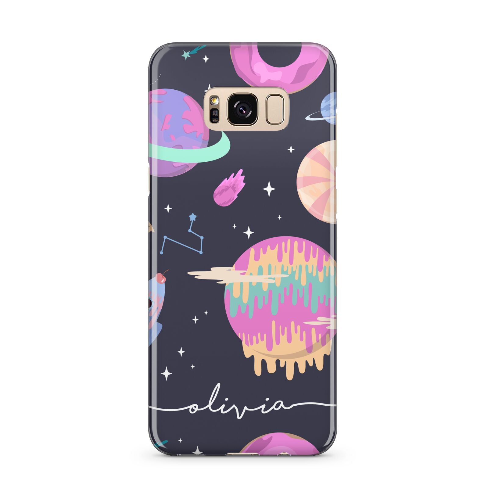 Super Sweet Galactic Custom Name Samsung Galaxy S8 Plus Case