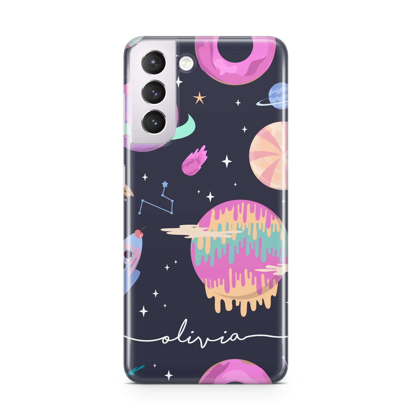 Super Sweet Galactic Custom Name Samsung S21 Case