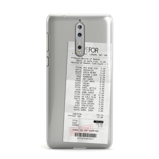 Supermarket Receipt Nokia Case