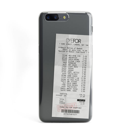 Supermarket Receipt OnePlus Case