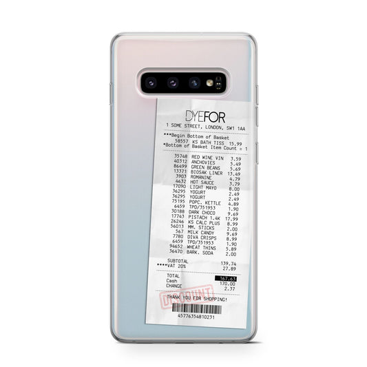 Supermarket Receipt Protective Samsung Galaxy Case