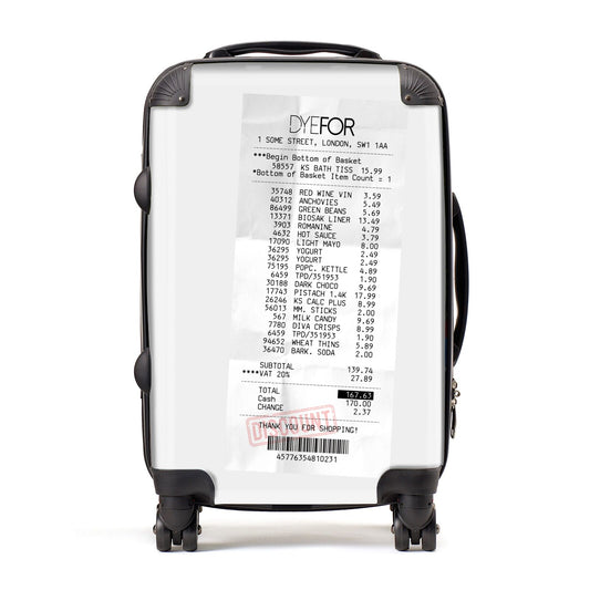 Supermarket Receipt Suitcase