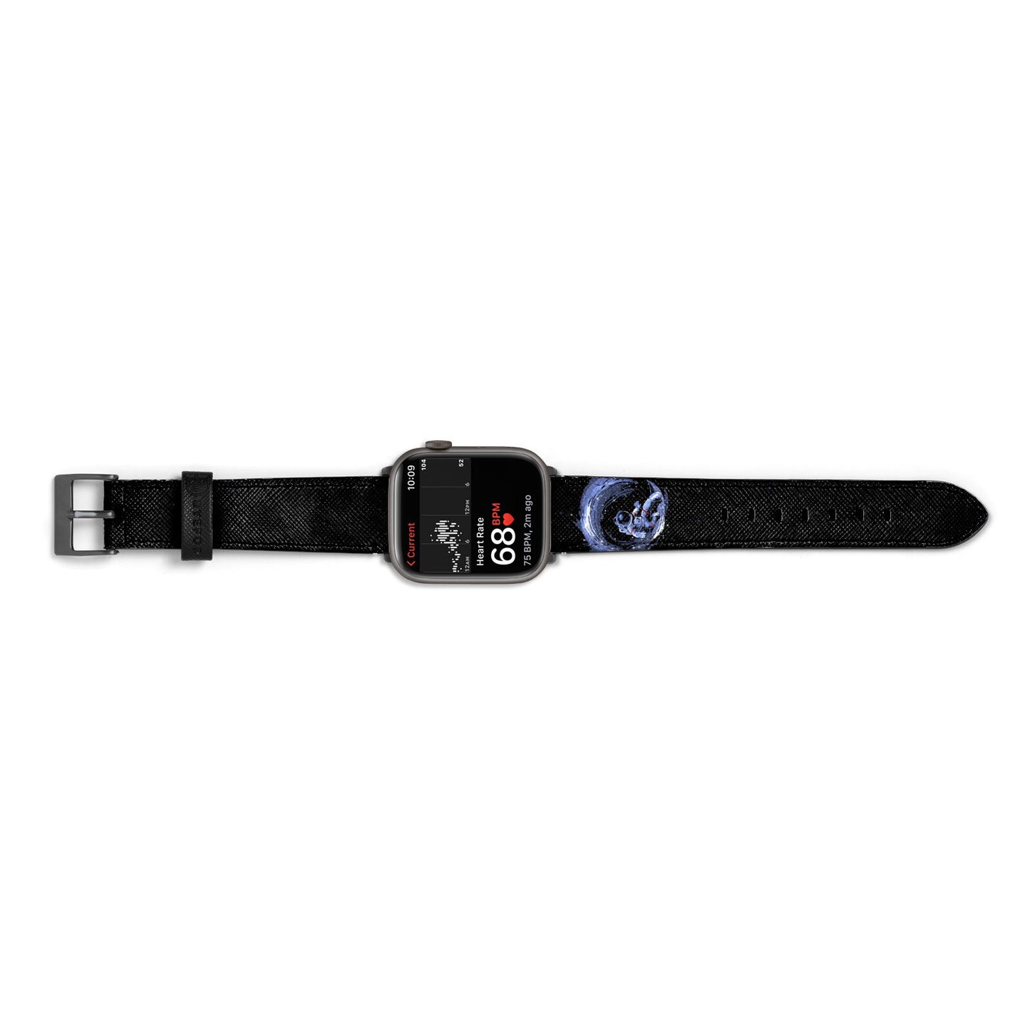 Surfing Astronaut Apple Watch Strap Size 38mm Landscape Image Space Grey Hardware