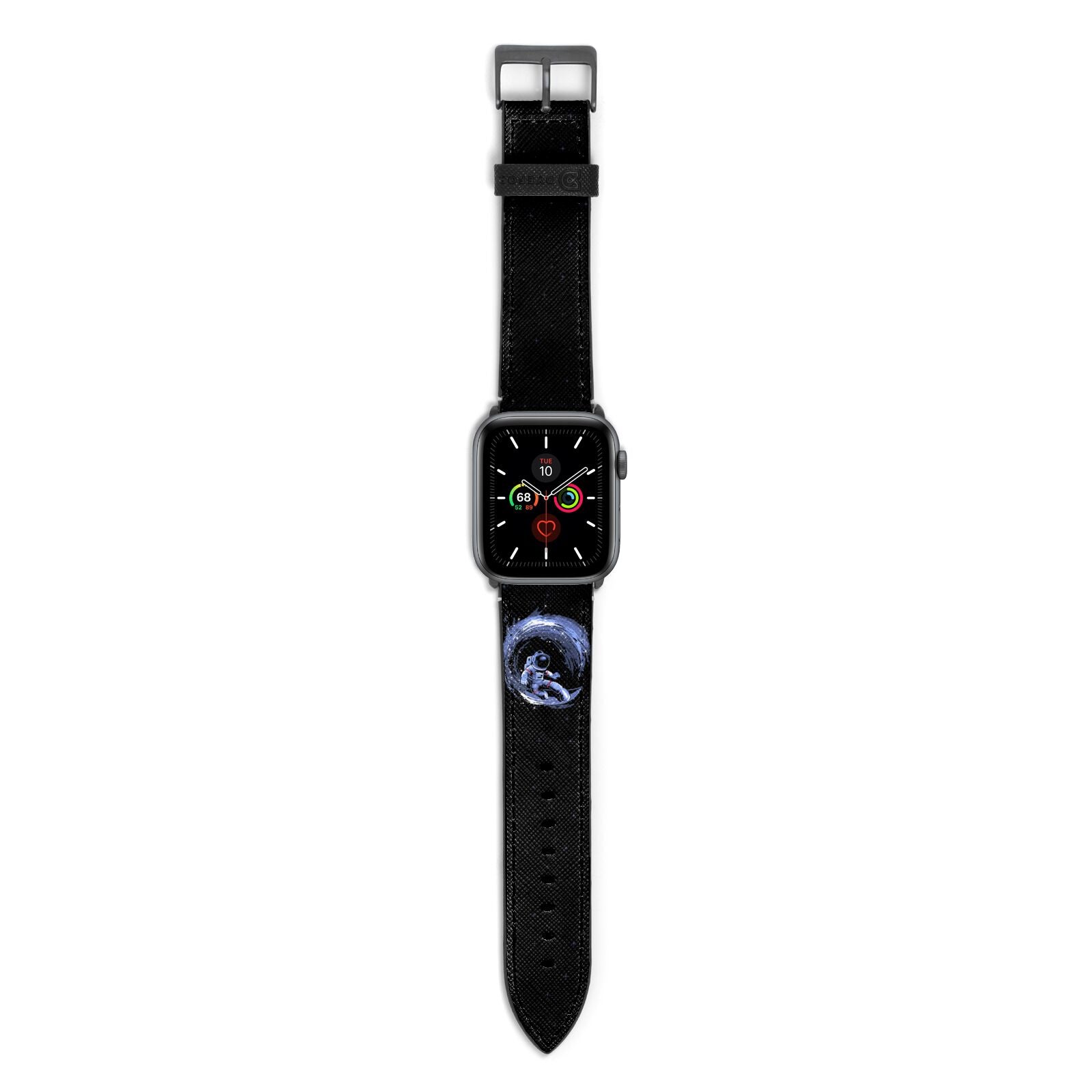 Surfing Astronaut Apple Watch Strap with Space Grey Hardware