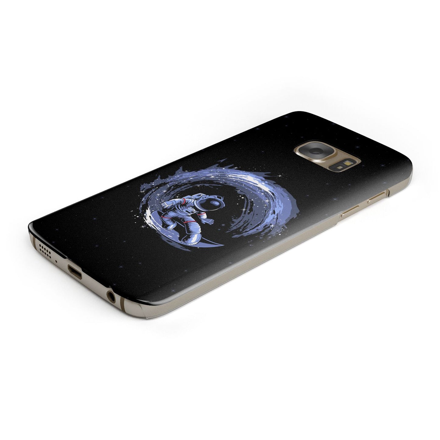 Surfing Astronaut Samsung Galaxy Case Bottom Cutout