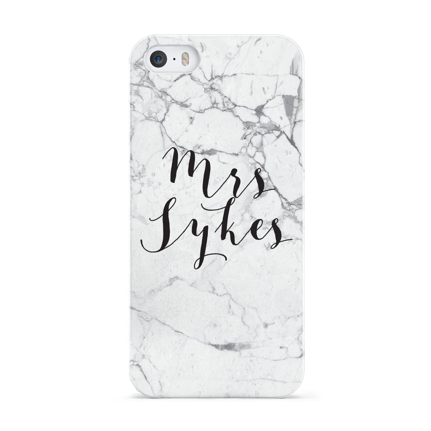 Surname Personalised Marble Apple iPhone 5 Case