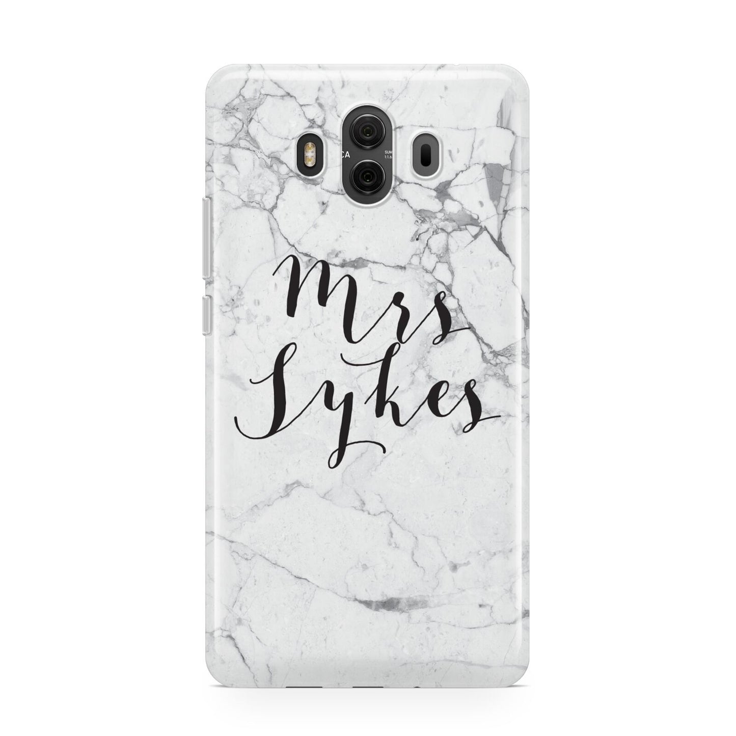 Surname Personalised Marble Huawei Mate 10 Protective Phone Case