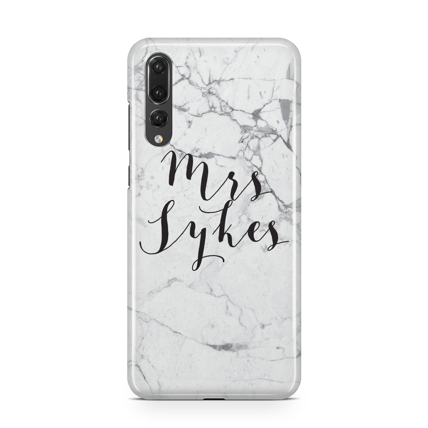 Surname Personalised Marble Huawei P20 Pro Phone Case