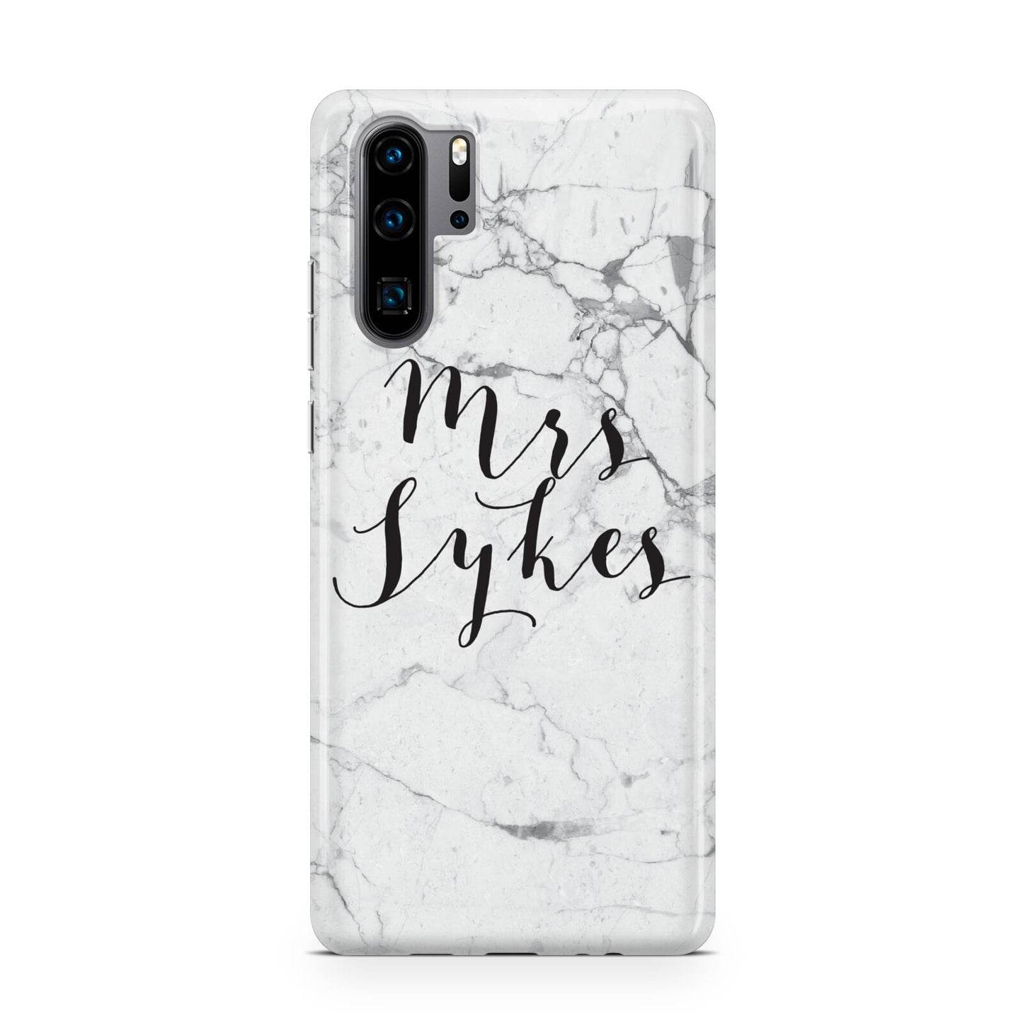 Surname Personalised Marble Huawei P30 Pro Phone Case