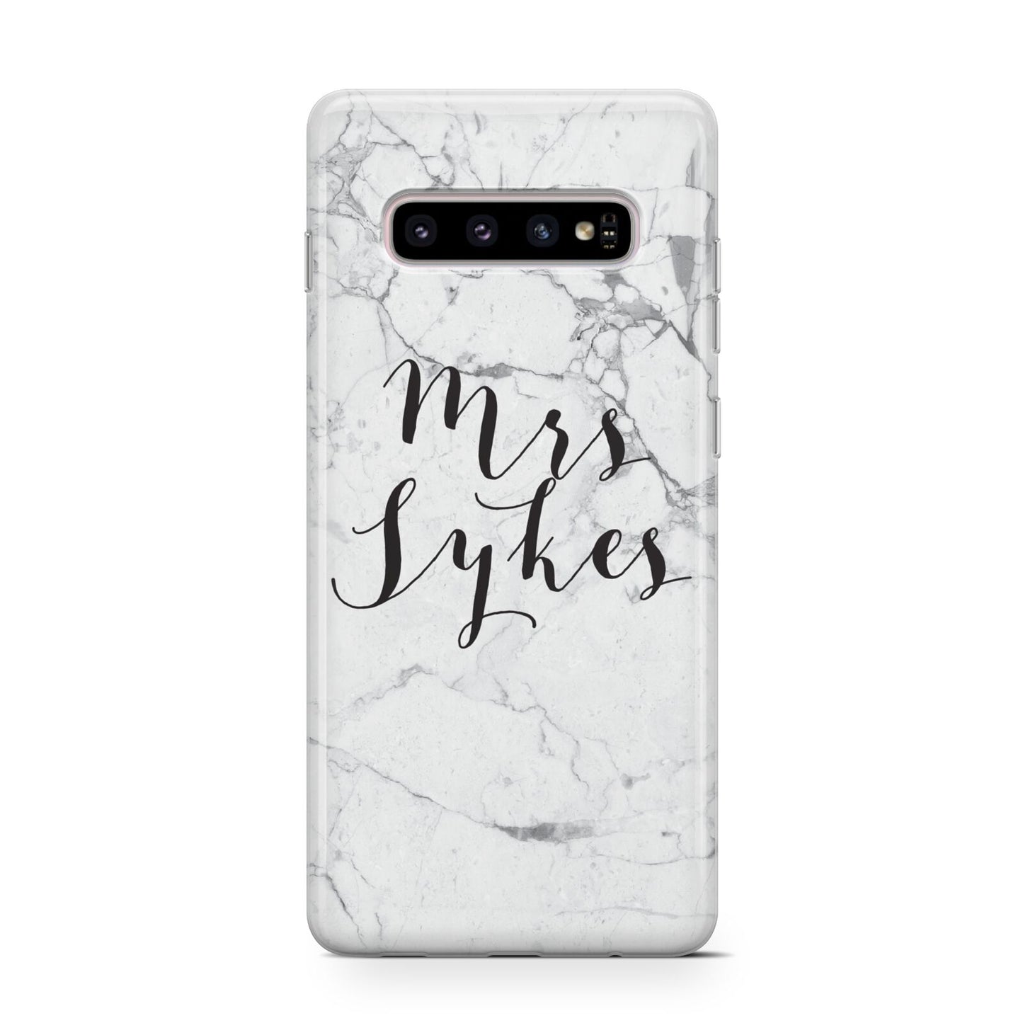 Surname Personalised Marble Protective Samsung Galaxy Case