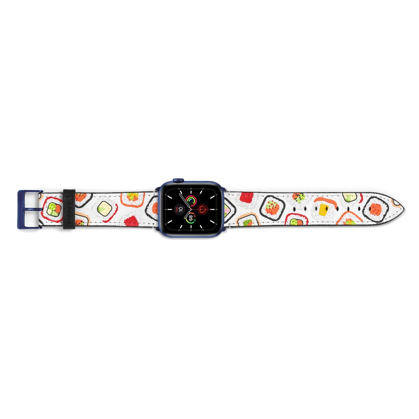 Sushi Apple Watch Strap Landscape Image Blue Hardware