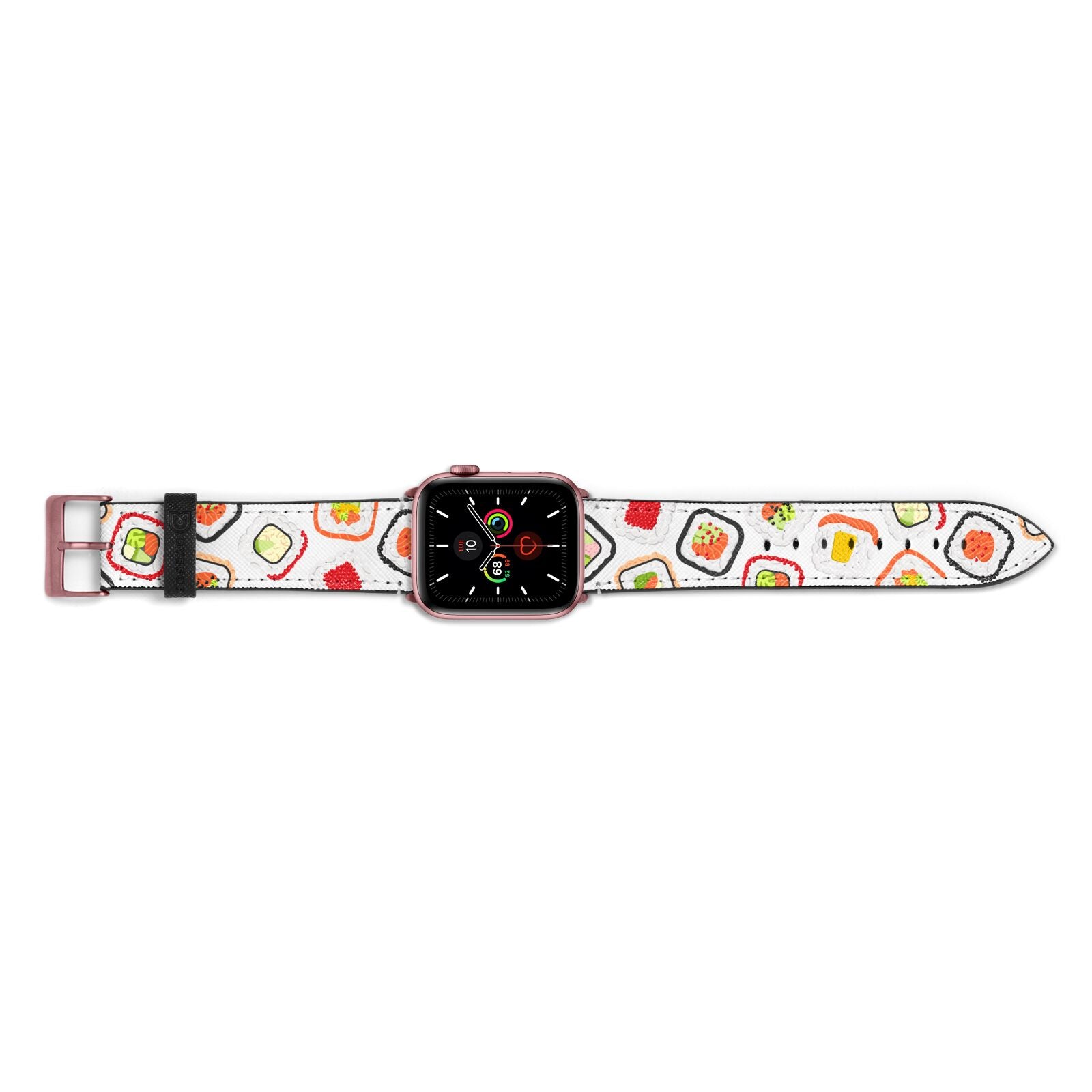 Sushi Apple Watch Strap Landscape Image Rose Gold Hardware