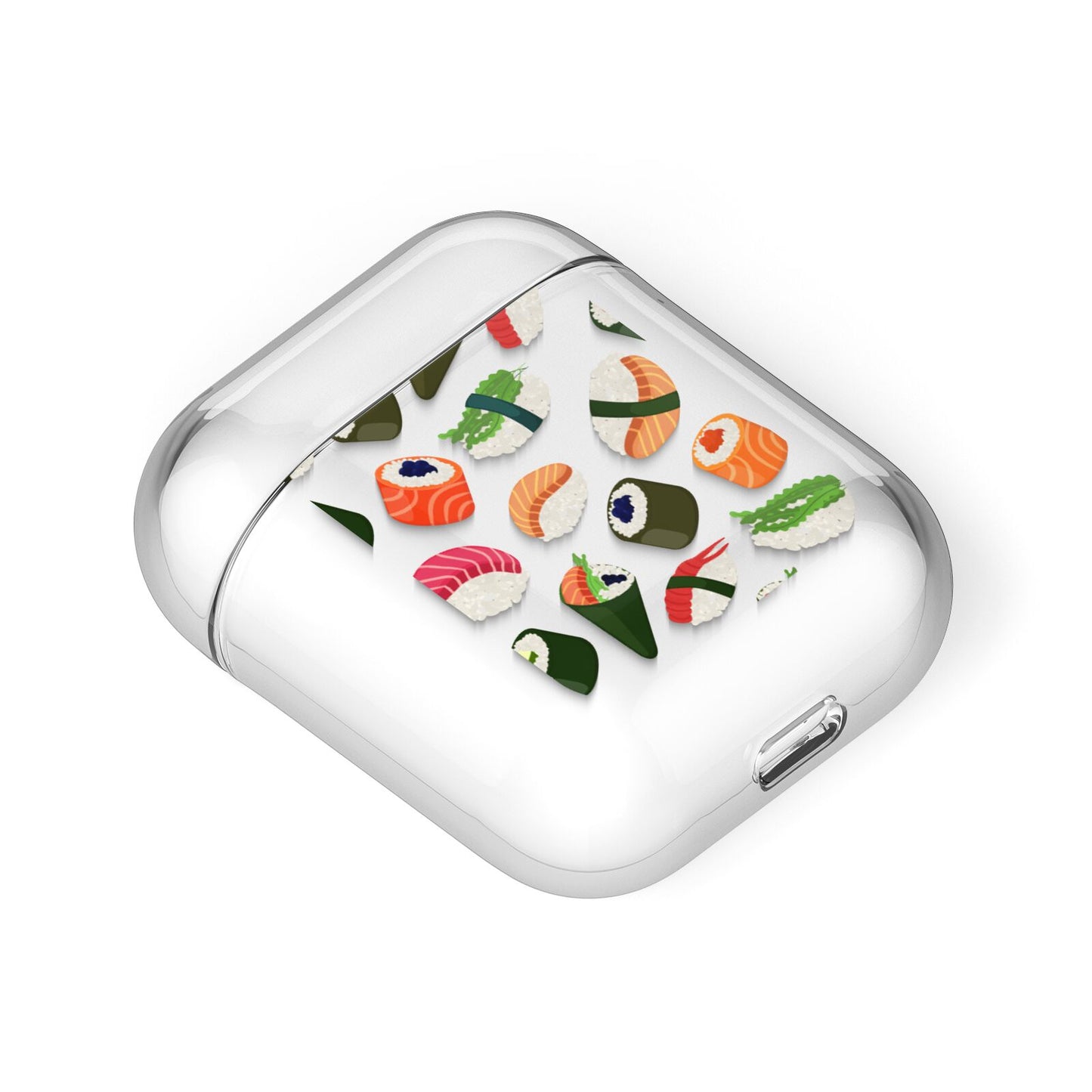 Sushi Fun AirPods Case Laid Flat