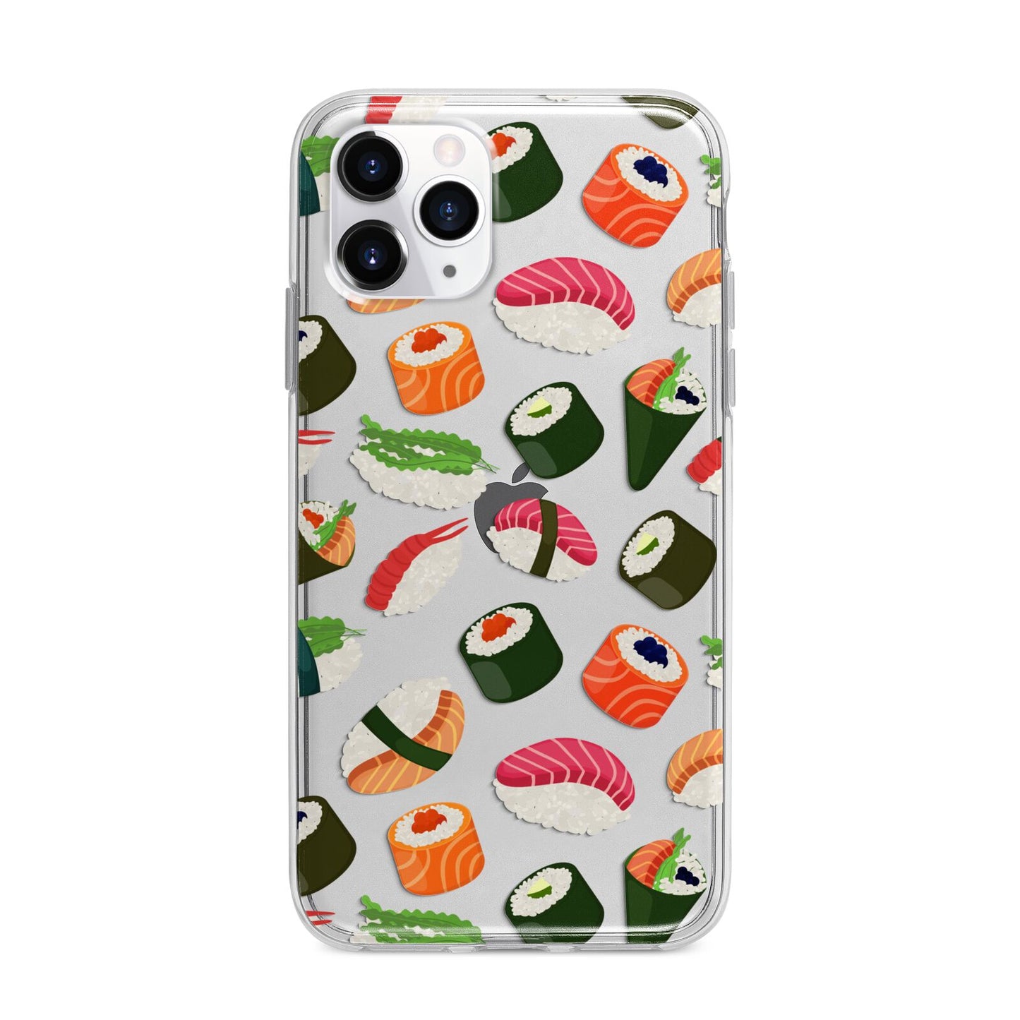 Sushi Fun Apple iPhone 11 Pro Max in Silver with Bumper Case