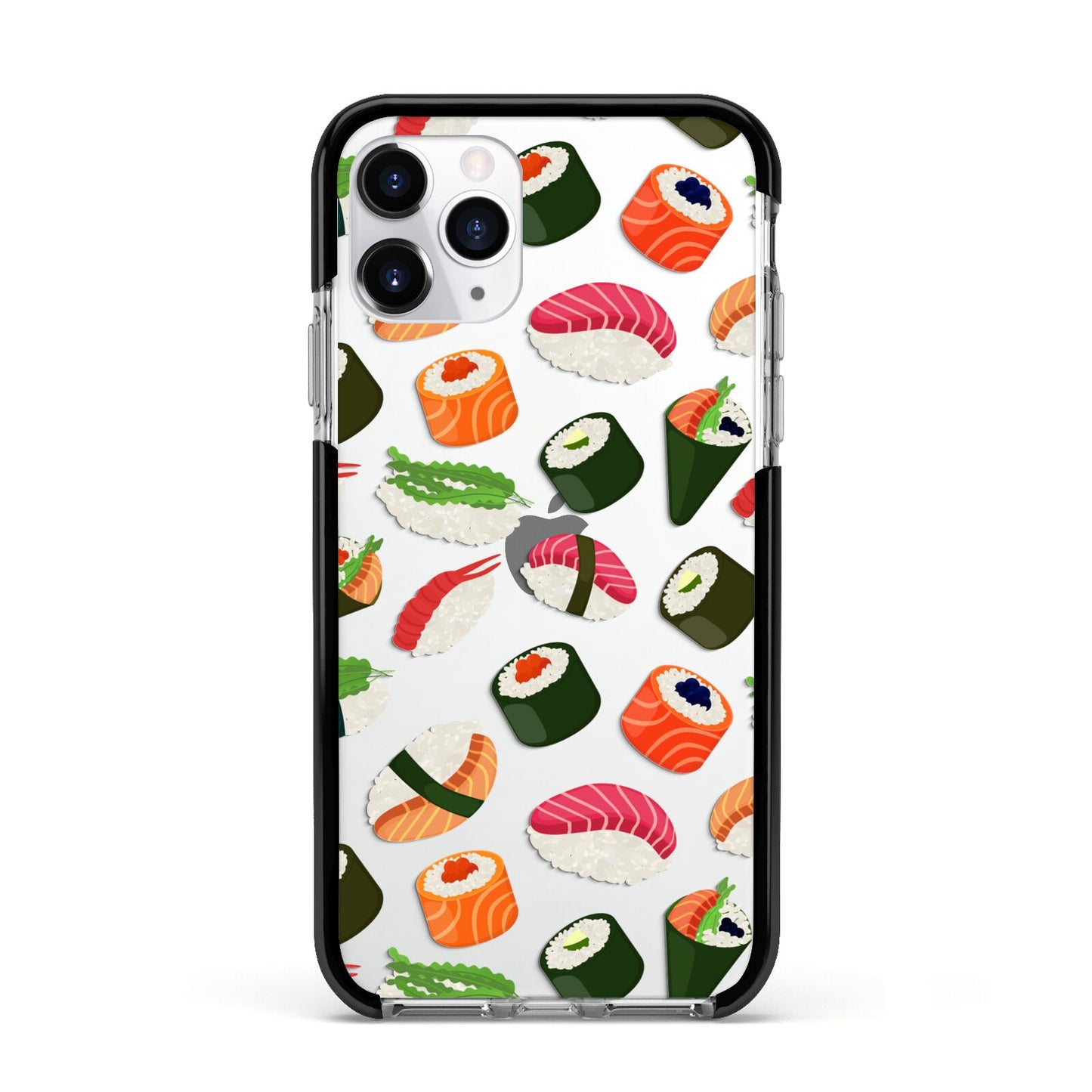 Sushi Fun Apple iPhone 11 Pro in Silver with Black Impact Case