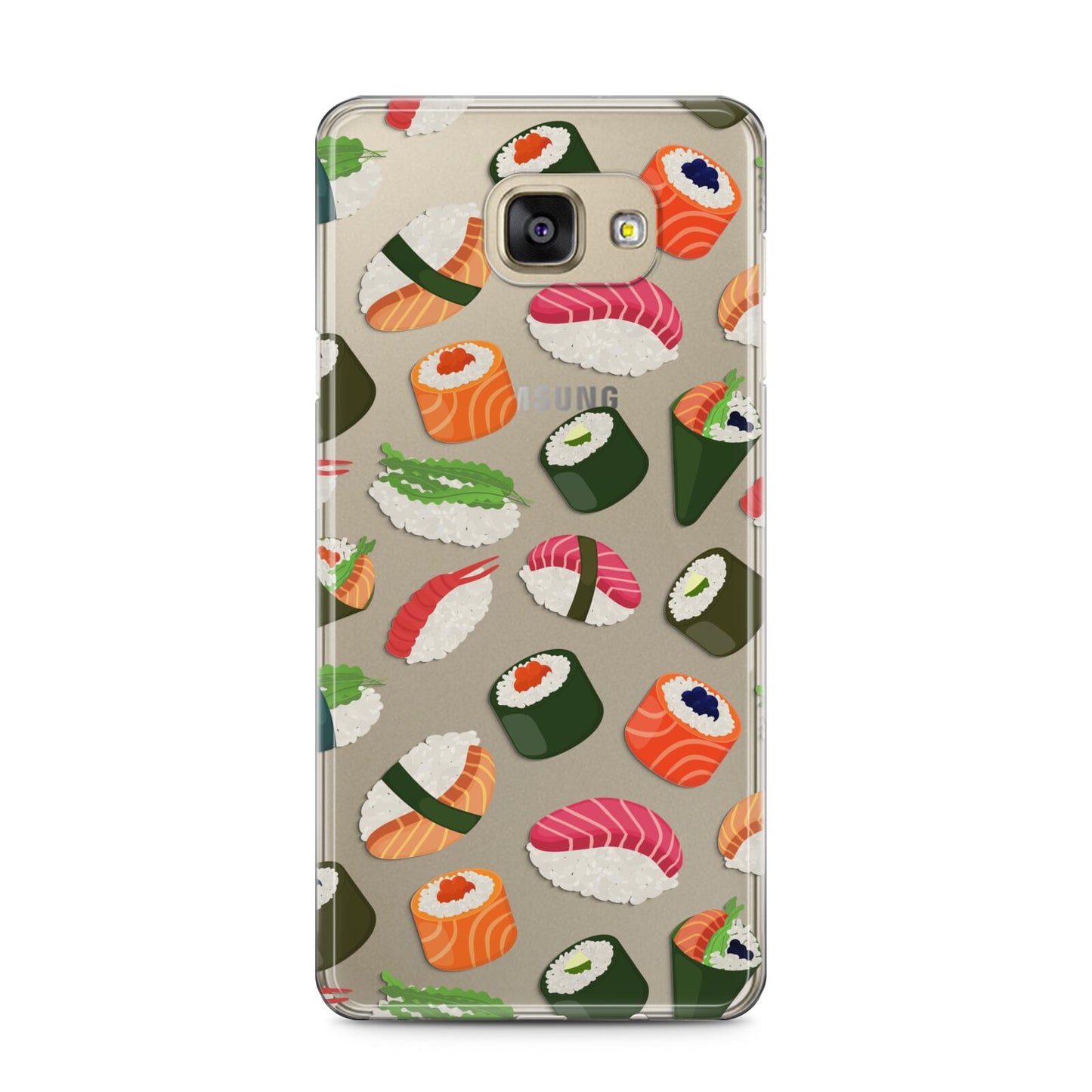 Sushi Fun Samsung Galaxy A5 2016 Case on gold phone