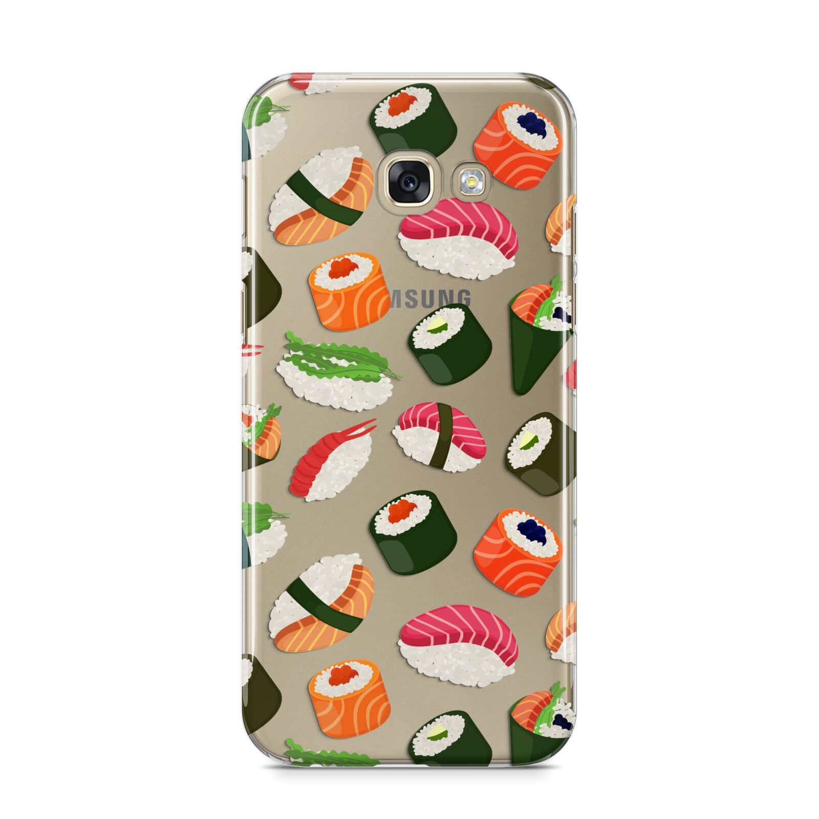 Sushi Fun Samsung Galaxy A5 2017 Case on gold phone