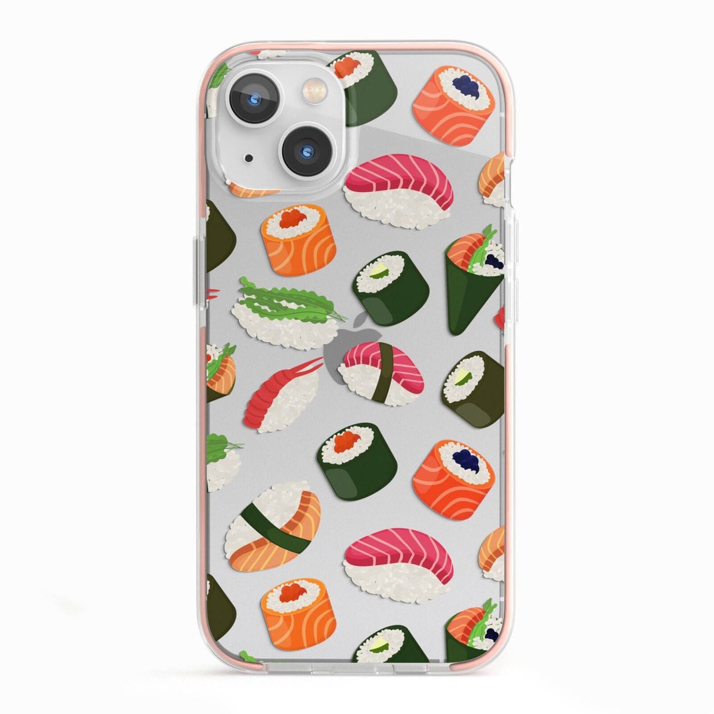 Sushi Fun iPhone 13 TPU Impact Case with Pink Edges