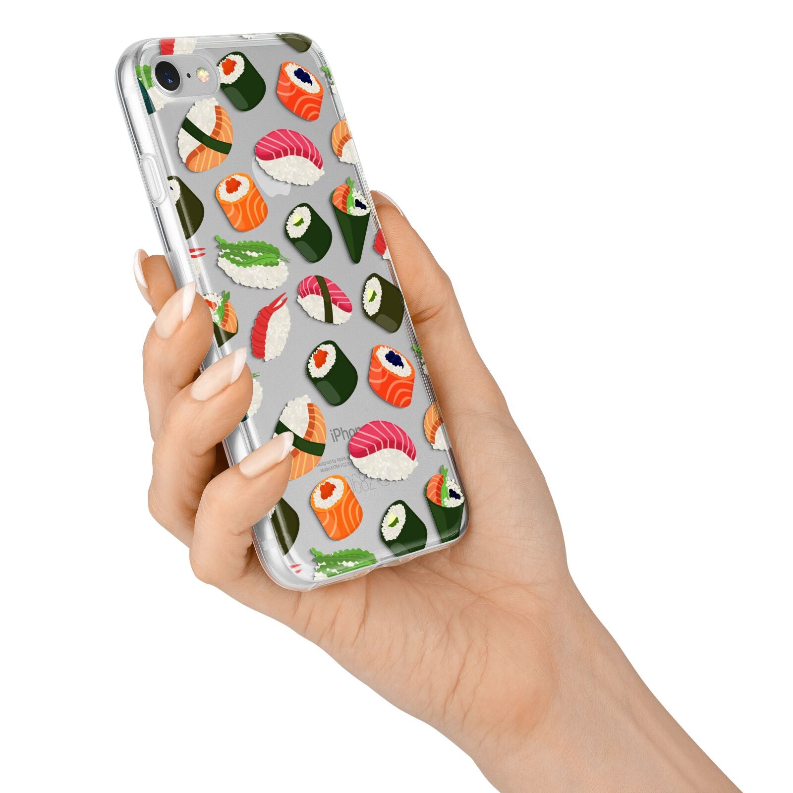 Sushi Fun iPhone 7 Bumper Case on Silver iPhone Alternative Image