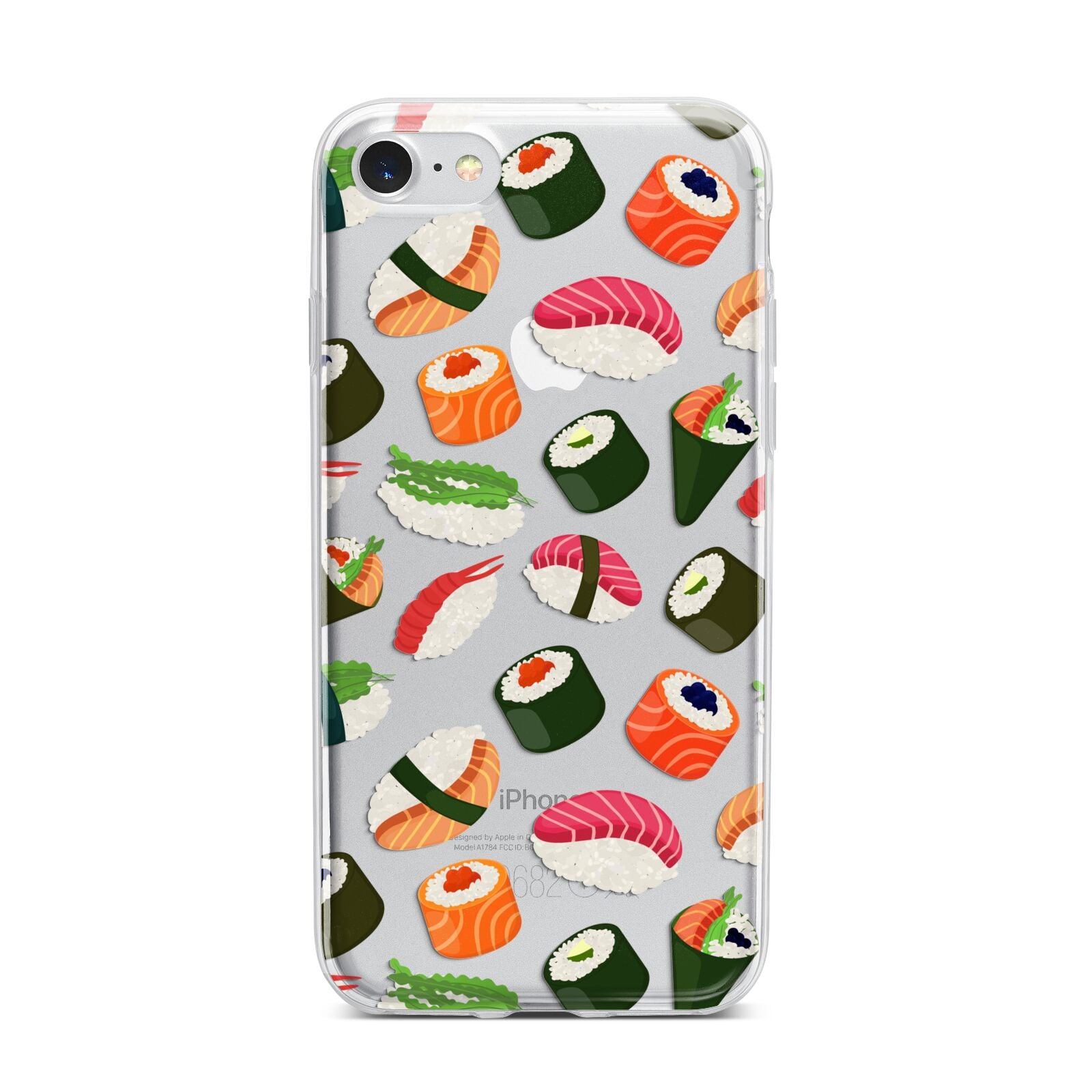 Sushi Fun iPhone 7 Bumper Case on Silver iPhone